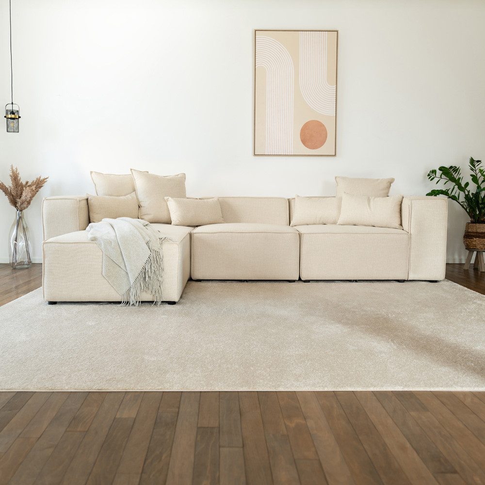 HOME DELUXE Ecksofa Modulares Sofa FINO - L, individuell Stellbar 4 Teile, günstig online kaufen
