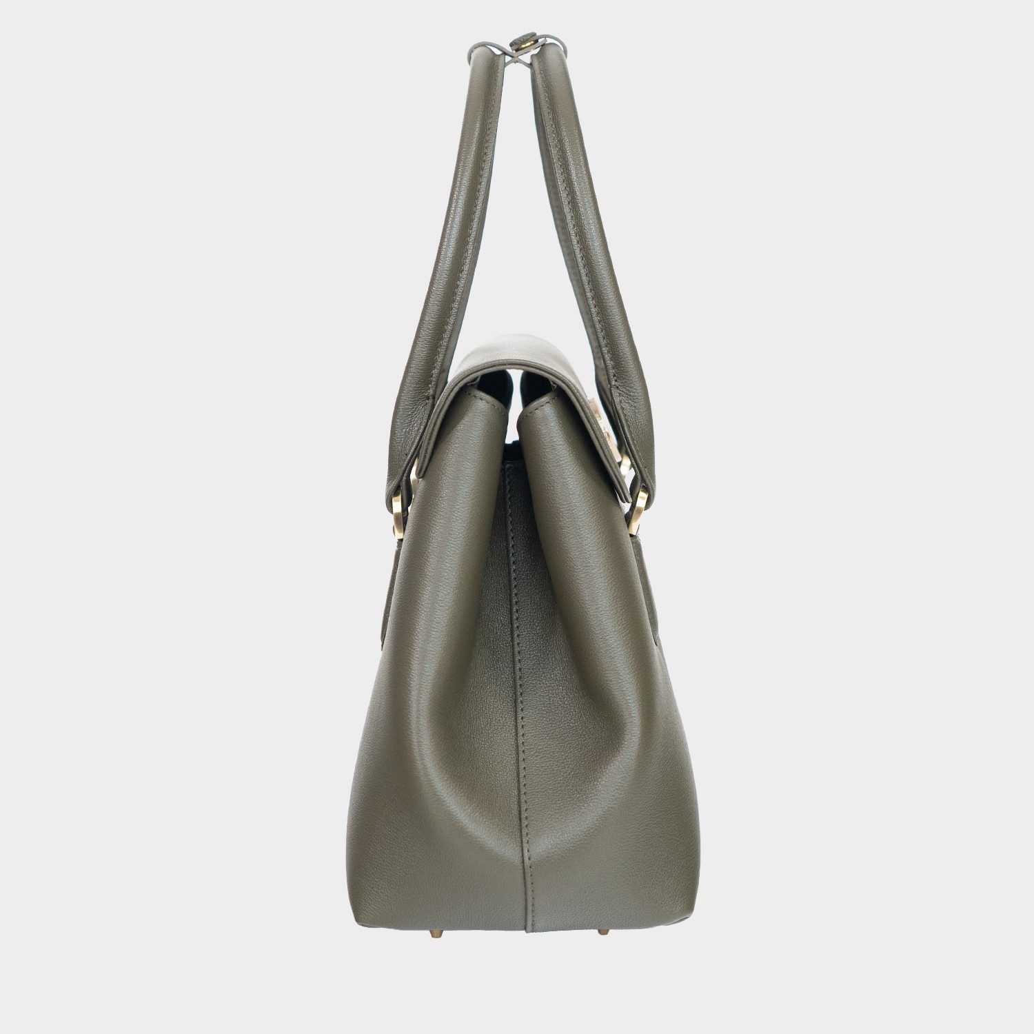 Braun Büffel Handtasche KAROLINE ICONIC Tote Small grün