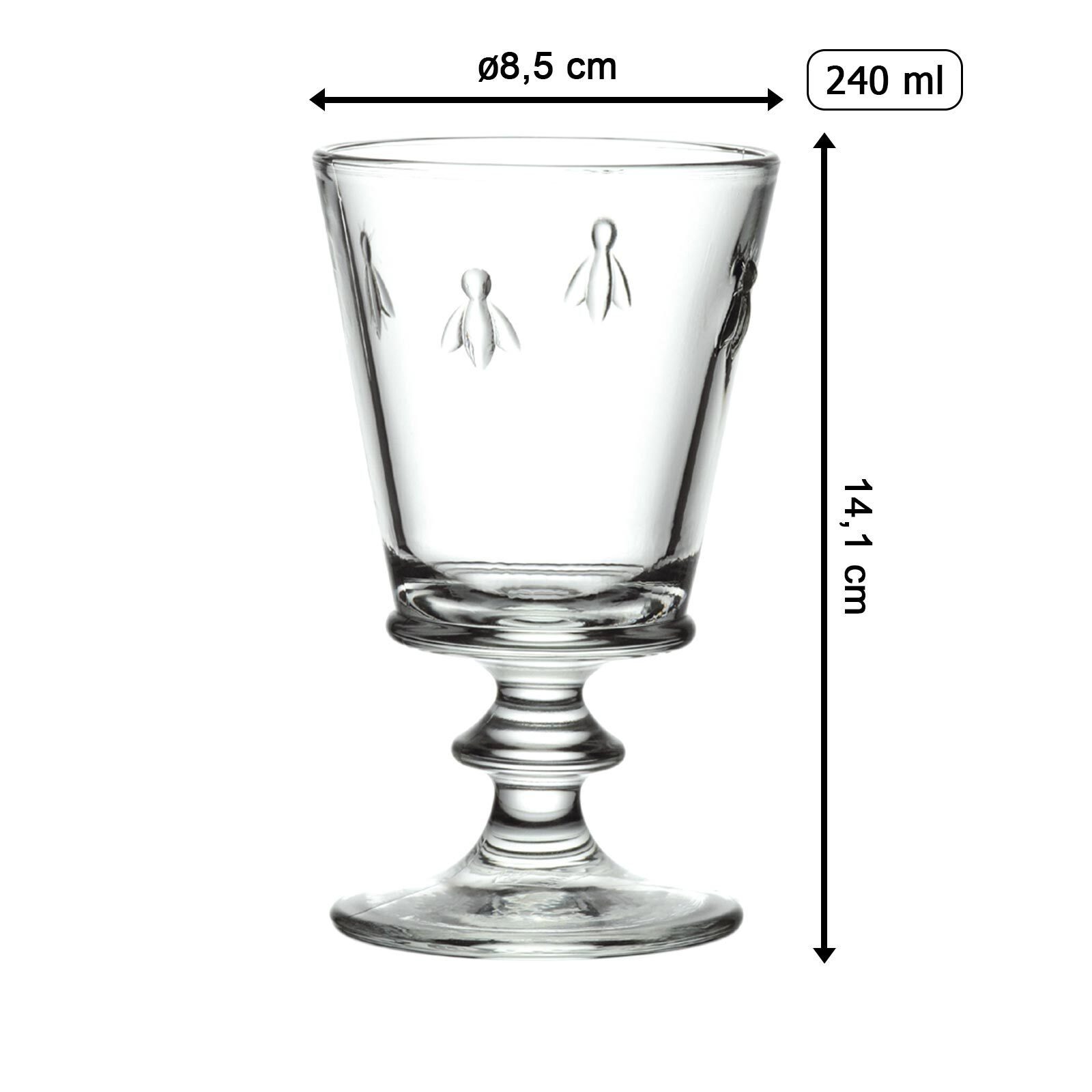 La Rochere Weißweinglas Biene Abeille Set, Glas 240 6er ml Weingläser