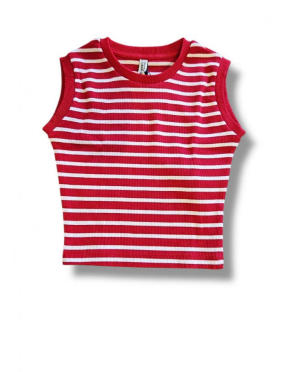 BLUE EFFECT Shirttop Mädchen Ripp Top gestreift ärmellos