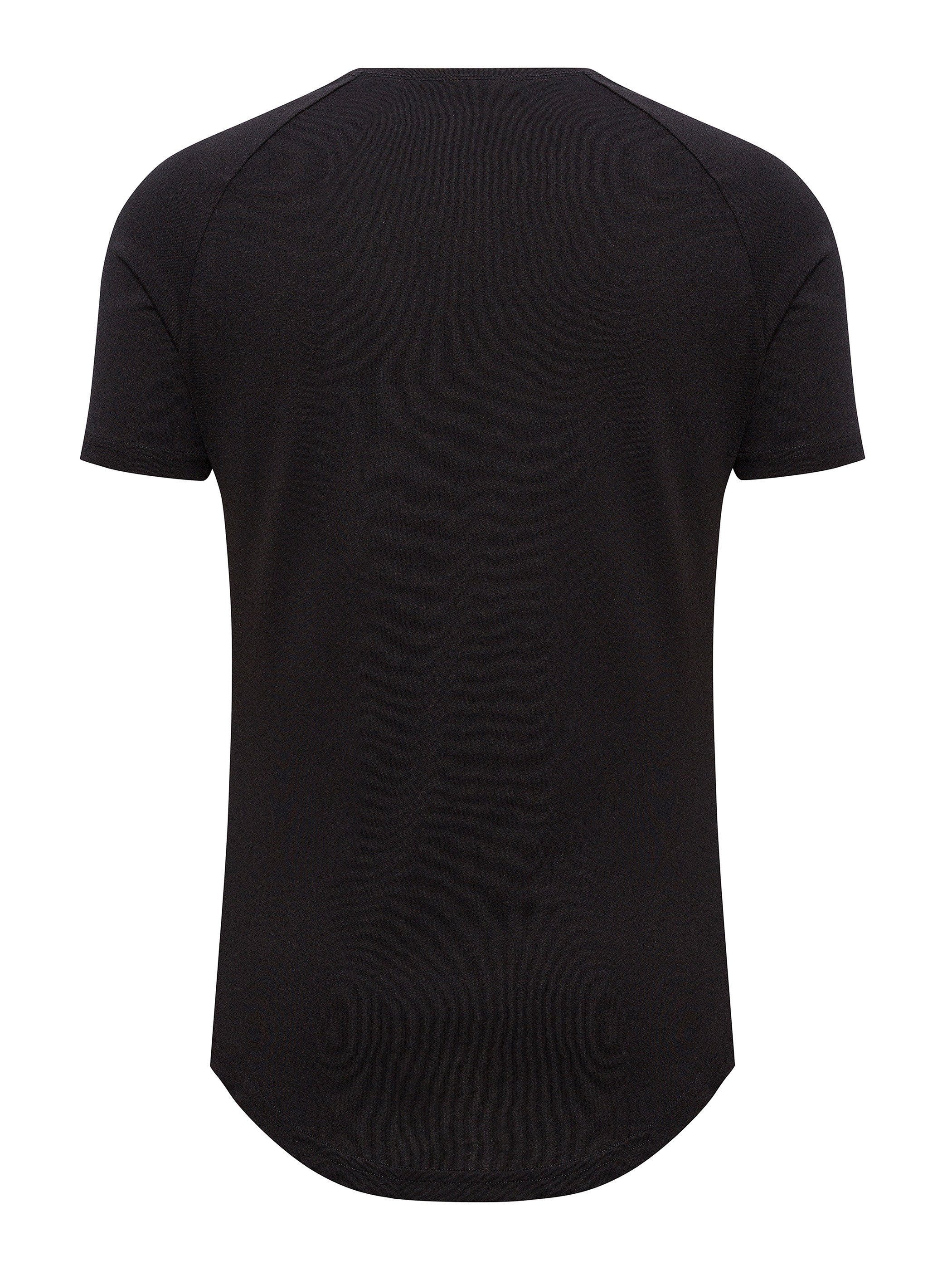 Pittman T-Shirt 3-Pack Herren T-Shirt Finn (Set, 3er-Pack) Oversize Rundhals T-Shirt