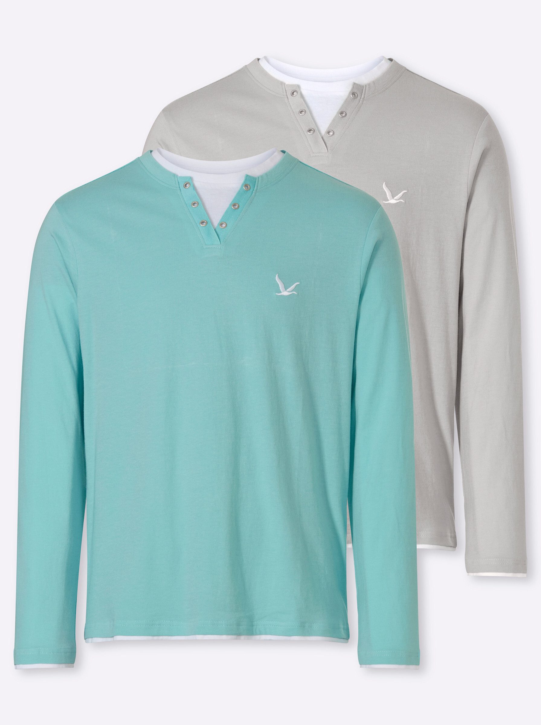 Witt T-Shirt Langarm-Shirt Langarm (2-tlg)