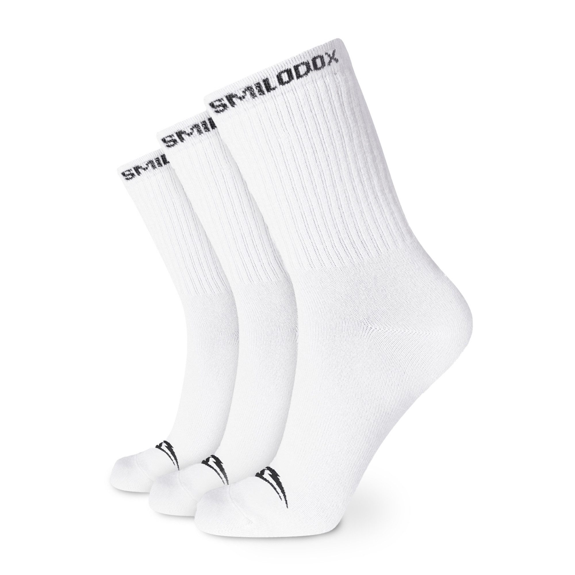 Smilodox Tennissocken 3er Pack, Sportsocken, wadenlang mit geripptem Schaft günstig online kaufen
