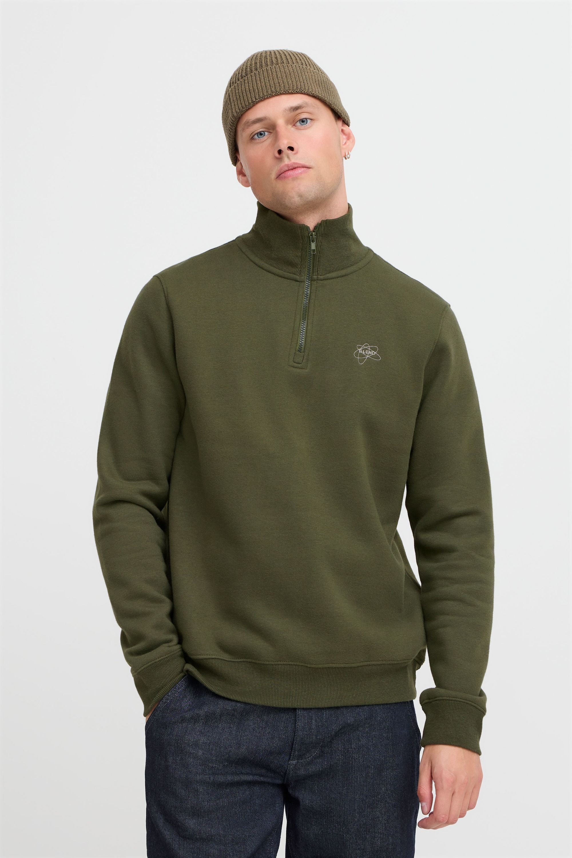 Blend Troyer BHSweatshirt Klassischer Sweat-Troyer