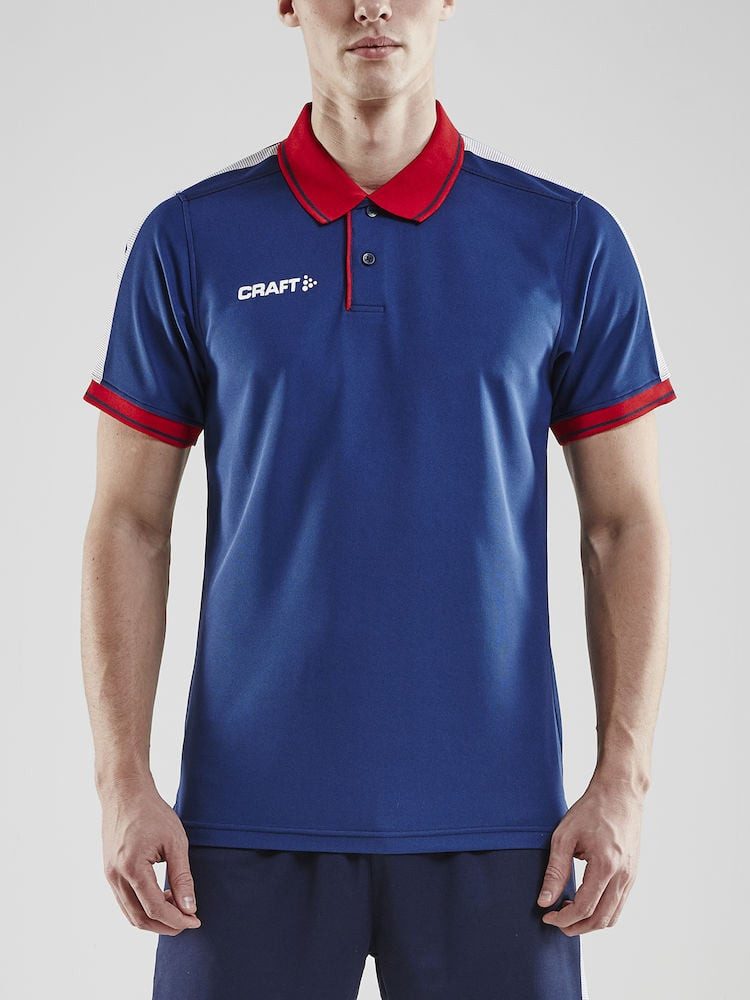 Craft Poloshirt Pro Control (100% Polyester) navyblau/rot Herren