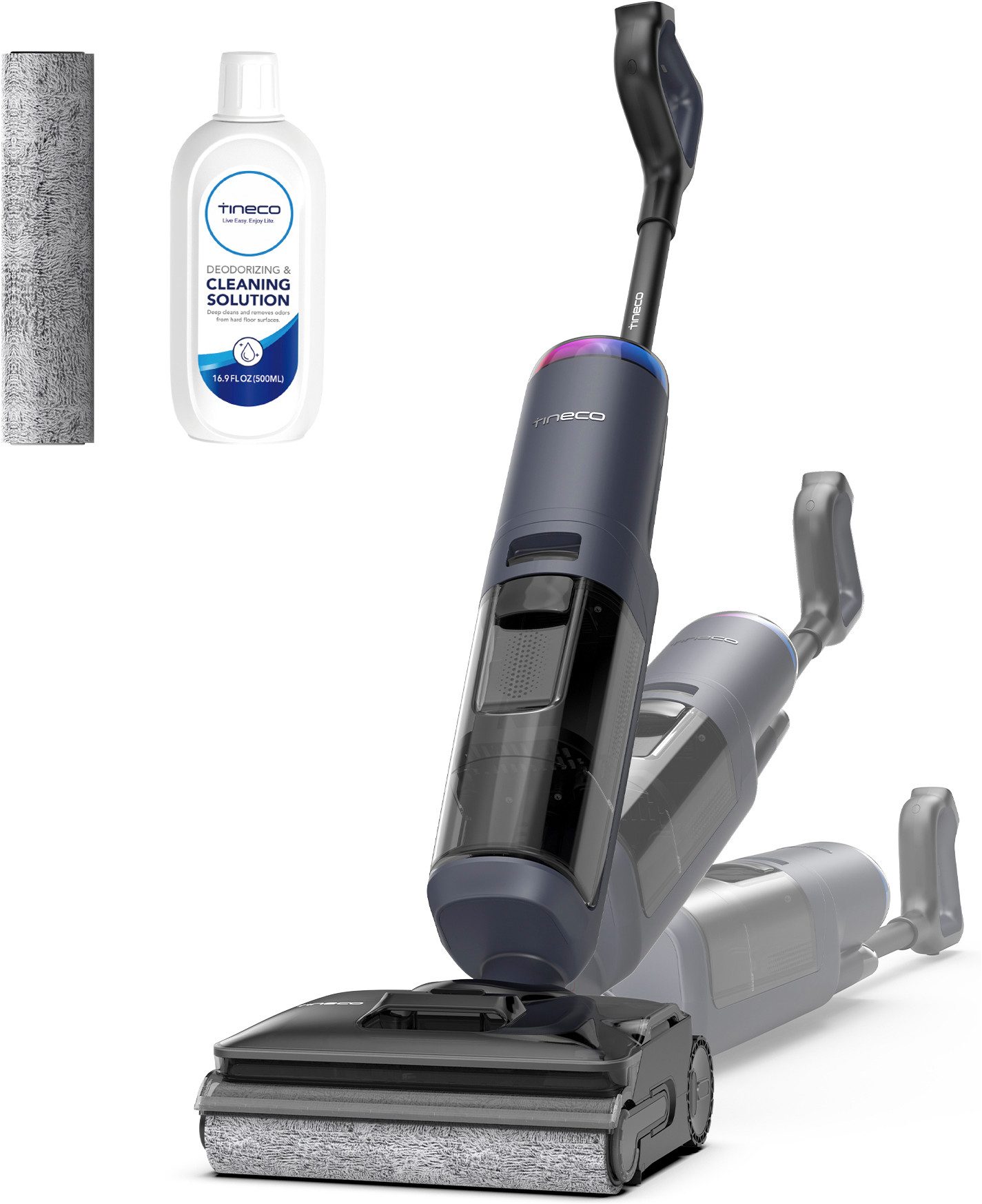 Tineco Nass-Trocken-Sauger FLOOR ONE S7 Max, 25.000pa Saugleistung, 85° Grad Heißluft-Trocknung, beutellos, 65 Min Akku, 180° Grad Neigung, automatischer Antrieb, Anti-Tangle