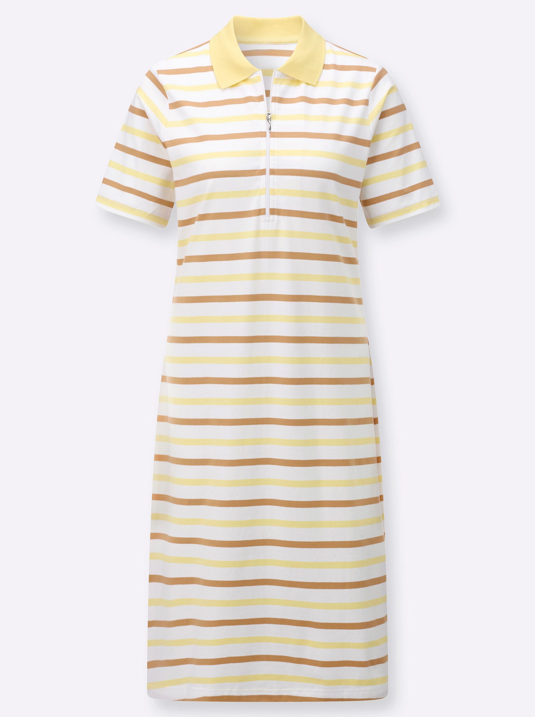 Witt Jerseykleid Polokleid Kurzarm