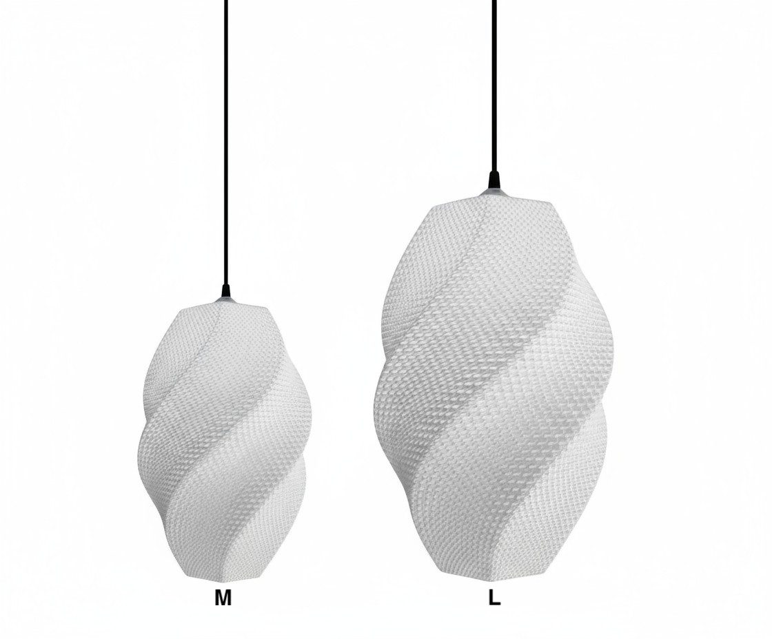 3D Vase Lampenschirm Nora nachhaltige Pendelleuchte Lampenschirm für E27 Lampenfassungen