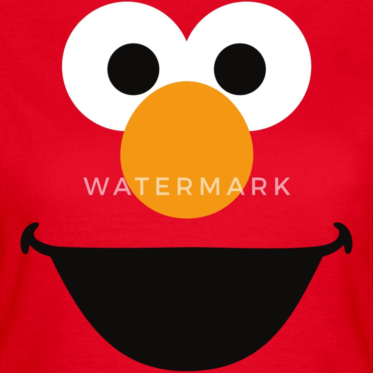 Spreadshirt T-Shirt Sesamstraße Elmo Gesicht Kostüm Frauen T-Shirt (1-tlg) günstig online kaufen