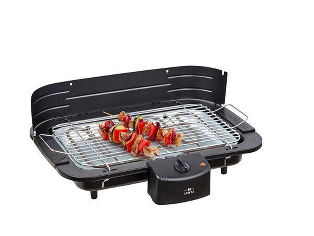 Lentz Tischgrill Elektrischer 2200 Watt Tischgrill Tisch-Grill Elektrogrill BBQ Grill, 2000.00 W
