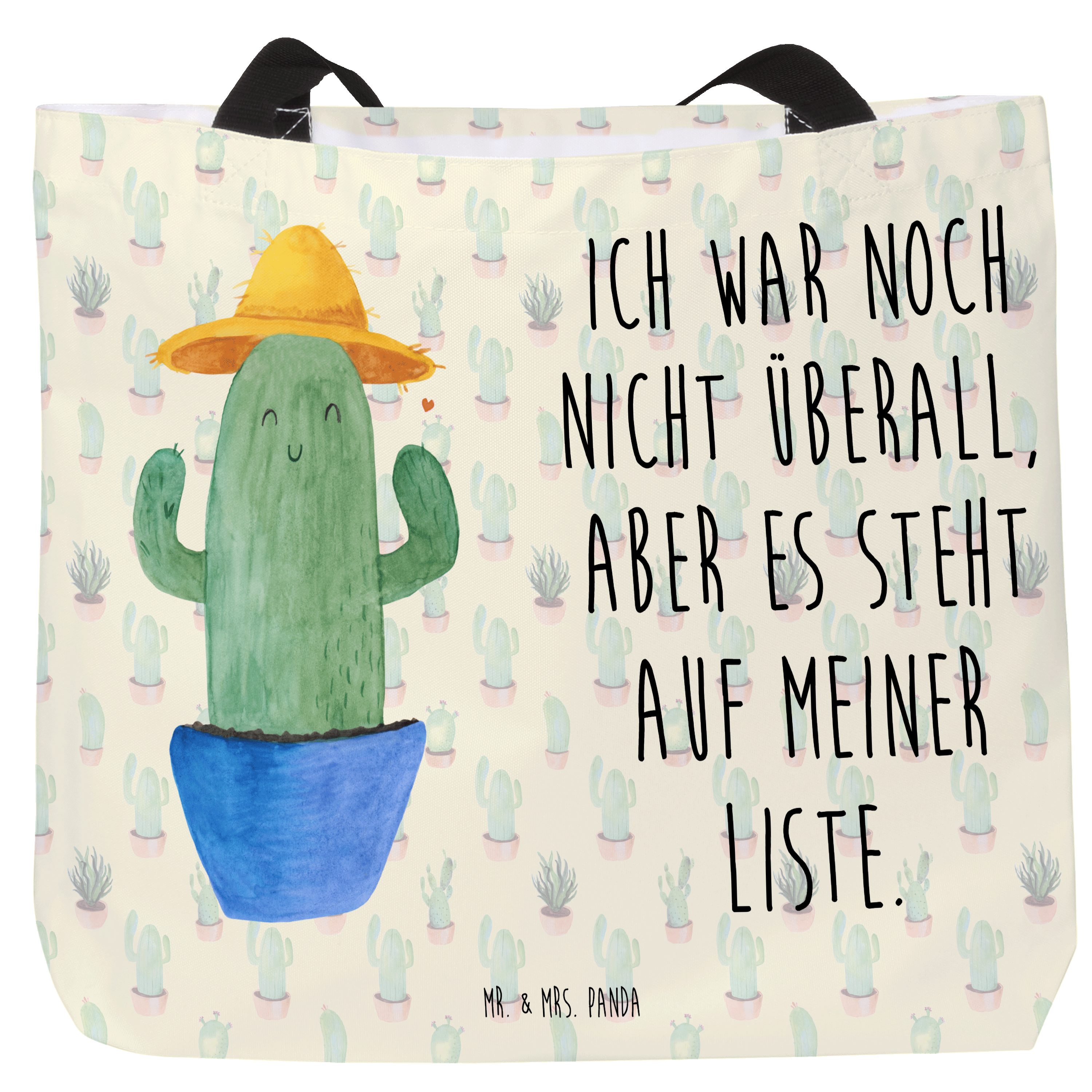 Shopper Kaktus Hut, Tote Bag, Kaktus Grün, Laptoptasche, Kakteen, Geschenkide