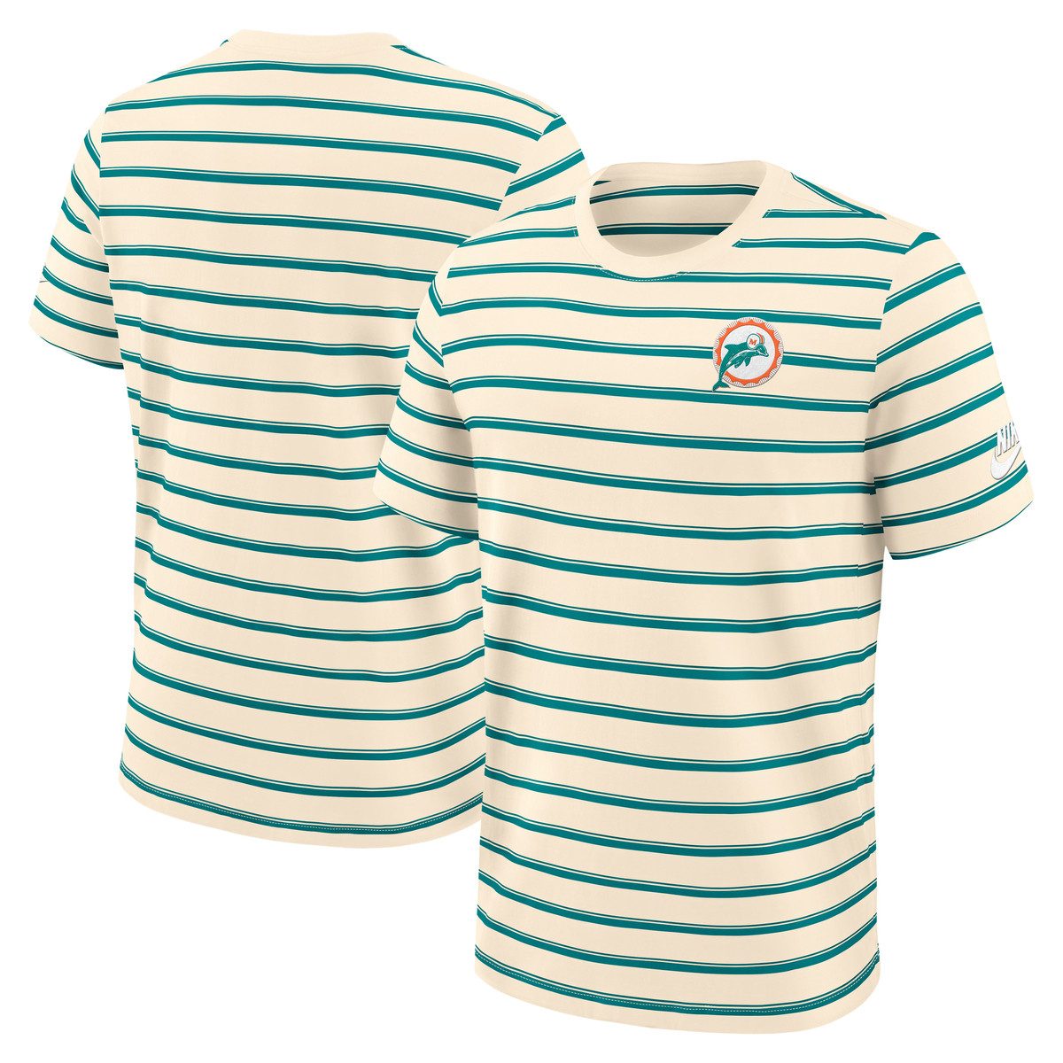 Nike T-Shirt Nike T-Shirt Miami Dolphins Nike Rewind Club Striped Tee günstig online kaufen