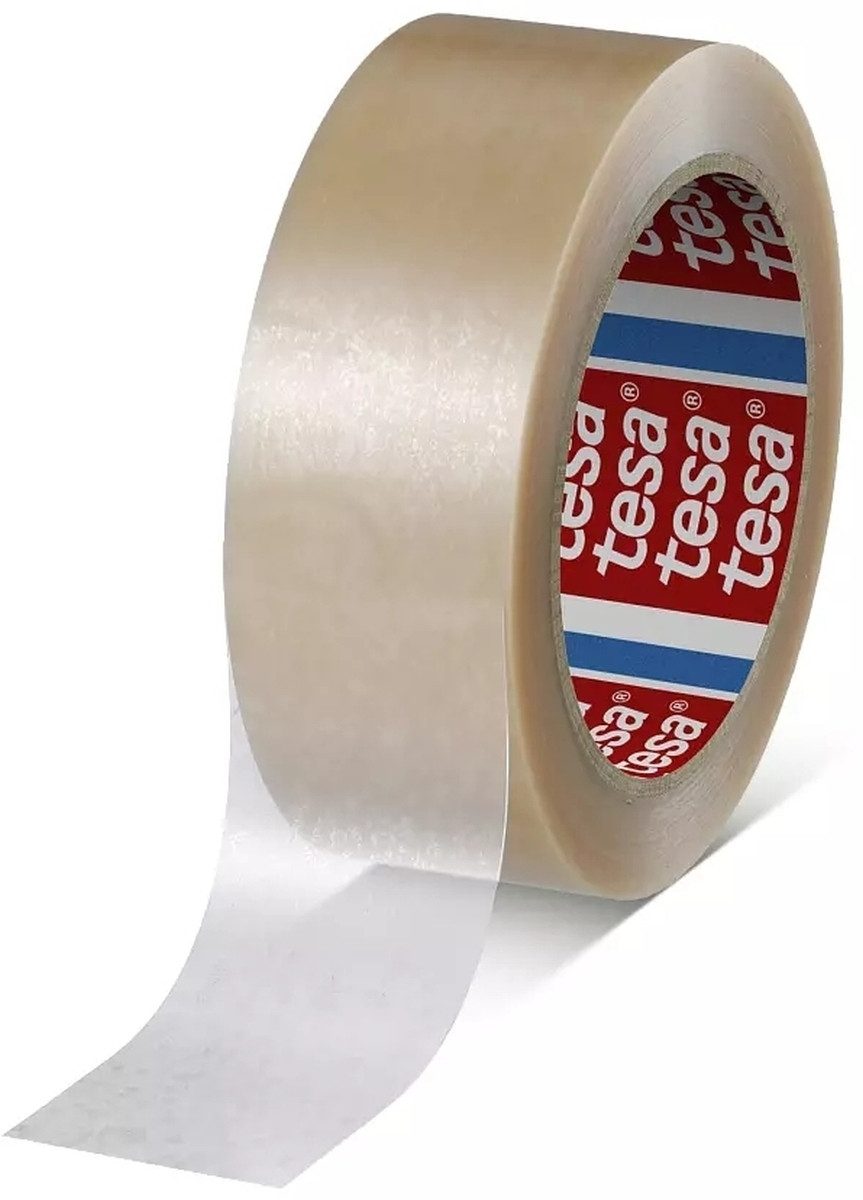 tesa Klebepad Verpackungsklebefilm tesafilm 4104 38mm x 66m farblos