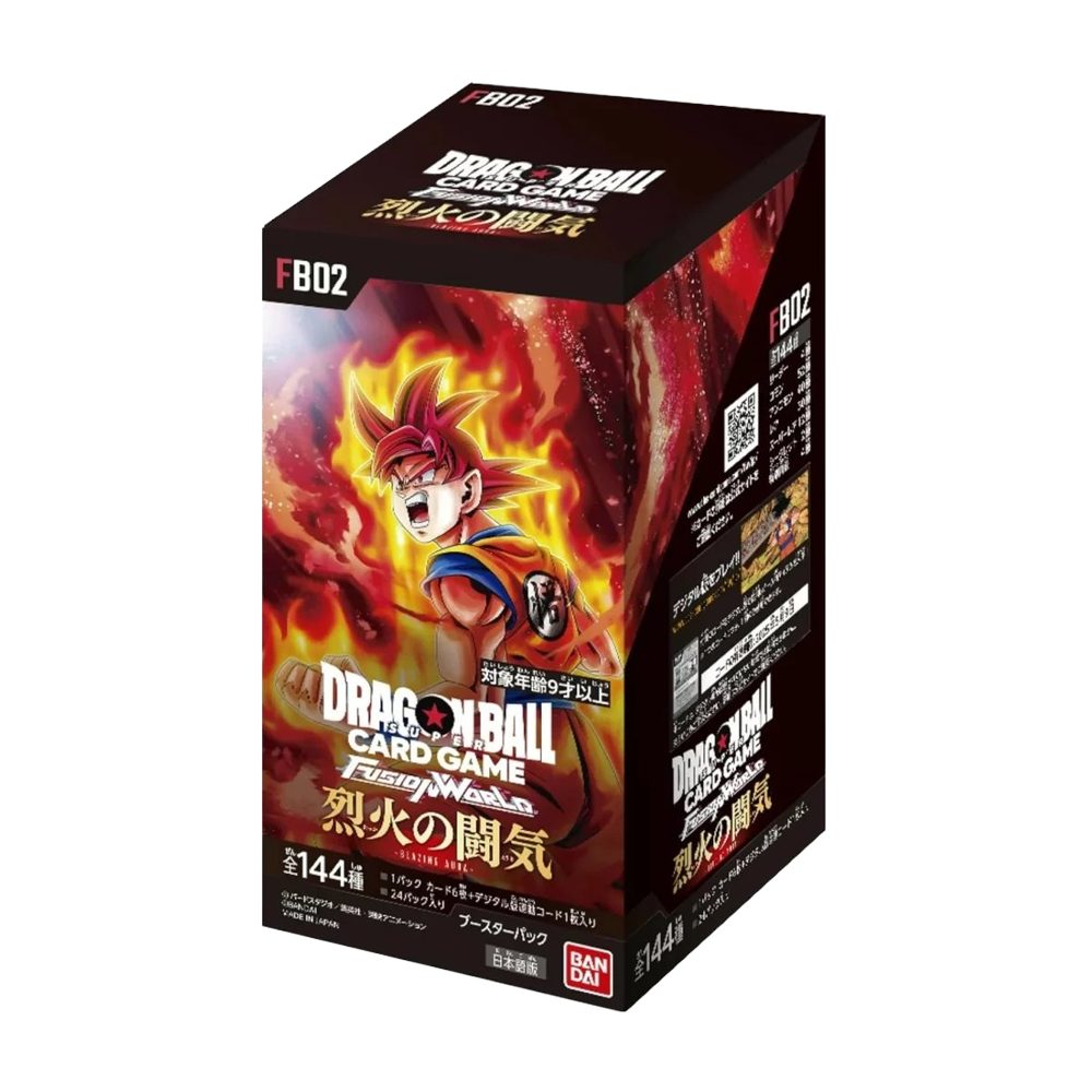Bandai Sammelkarte Dragon Ball Fusion World Blazing Aura Booster Display FB02 Japanisch