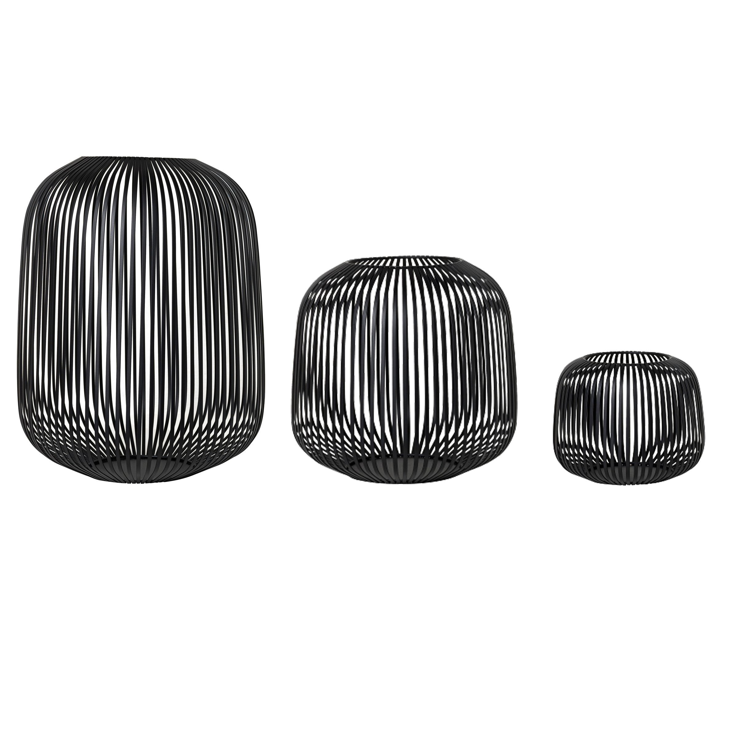 Windlicht -LITO- 3er Set Laterne, Windlicht, Kerzenhalter