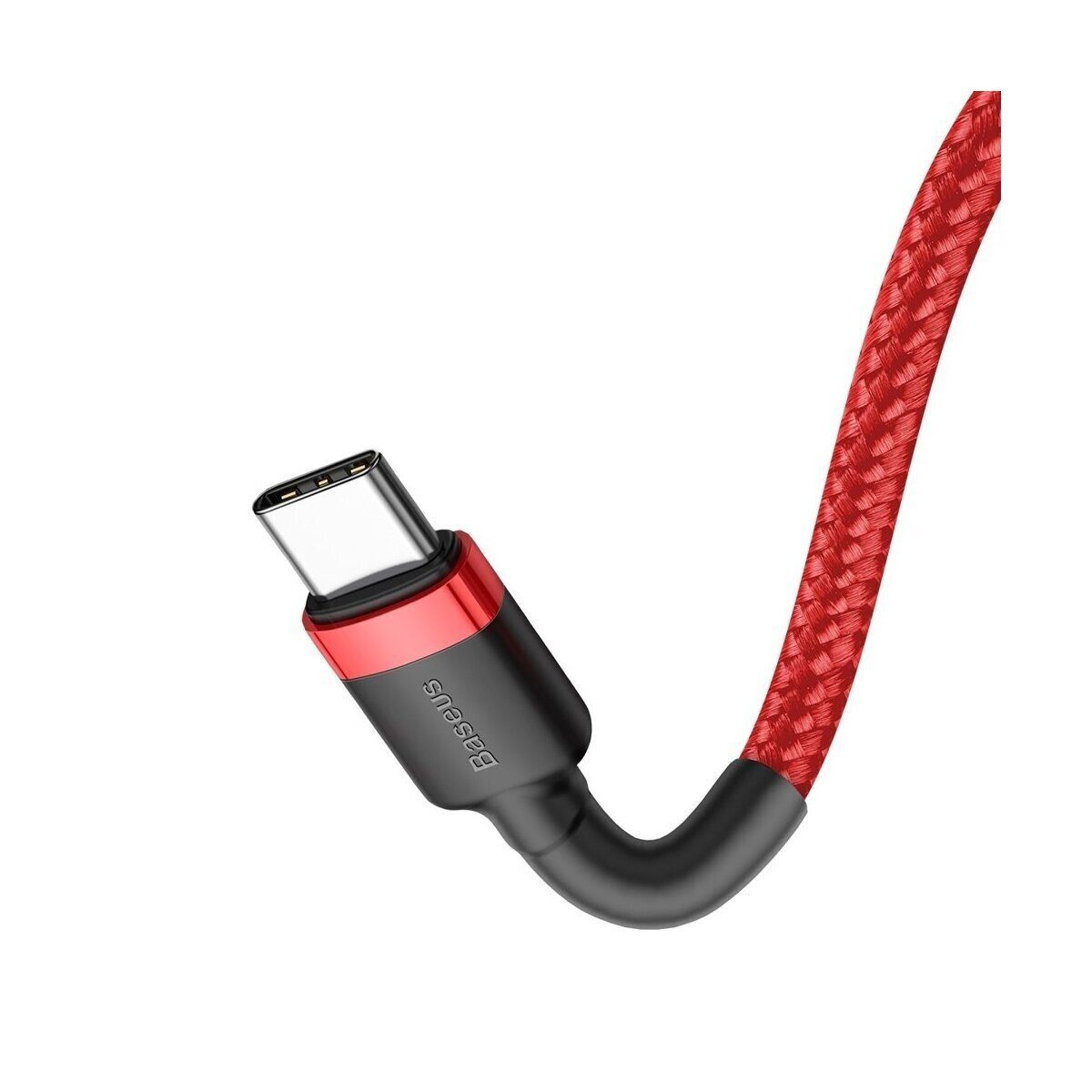 Baseus Baseus Schnell-Ladekabel USB-C PD 2.0 QC 3.0 60W 2m rot Smartphone-Kabel