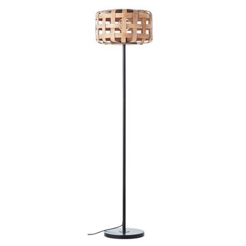Brilliant Stehlampe Woodline, Woodline Stehleuchte Bambus 139cm Metall/Bambus braun 1x A60, E27, 60