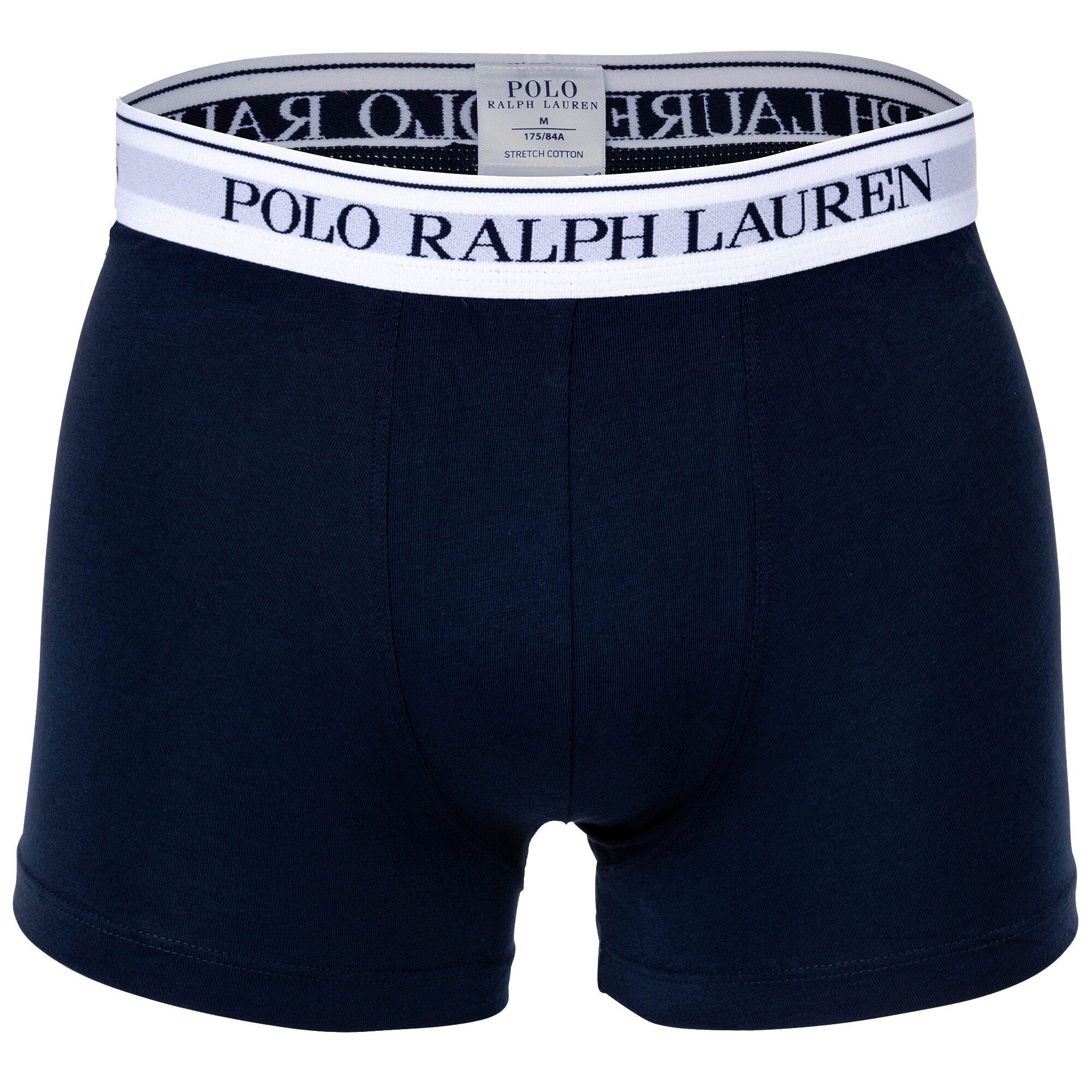 Polo Ralph Lauren Boxer Herren CLSSIC - TRUNK-3 Shorts, Pack Dunkelblau/Weiß Boxer 3er