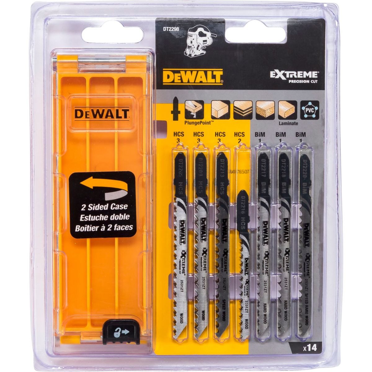 DeWalt Stichsägeblatt DT2298-QZ Stichsägeblatt-Set 14-tlg.