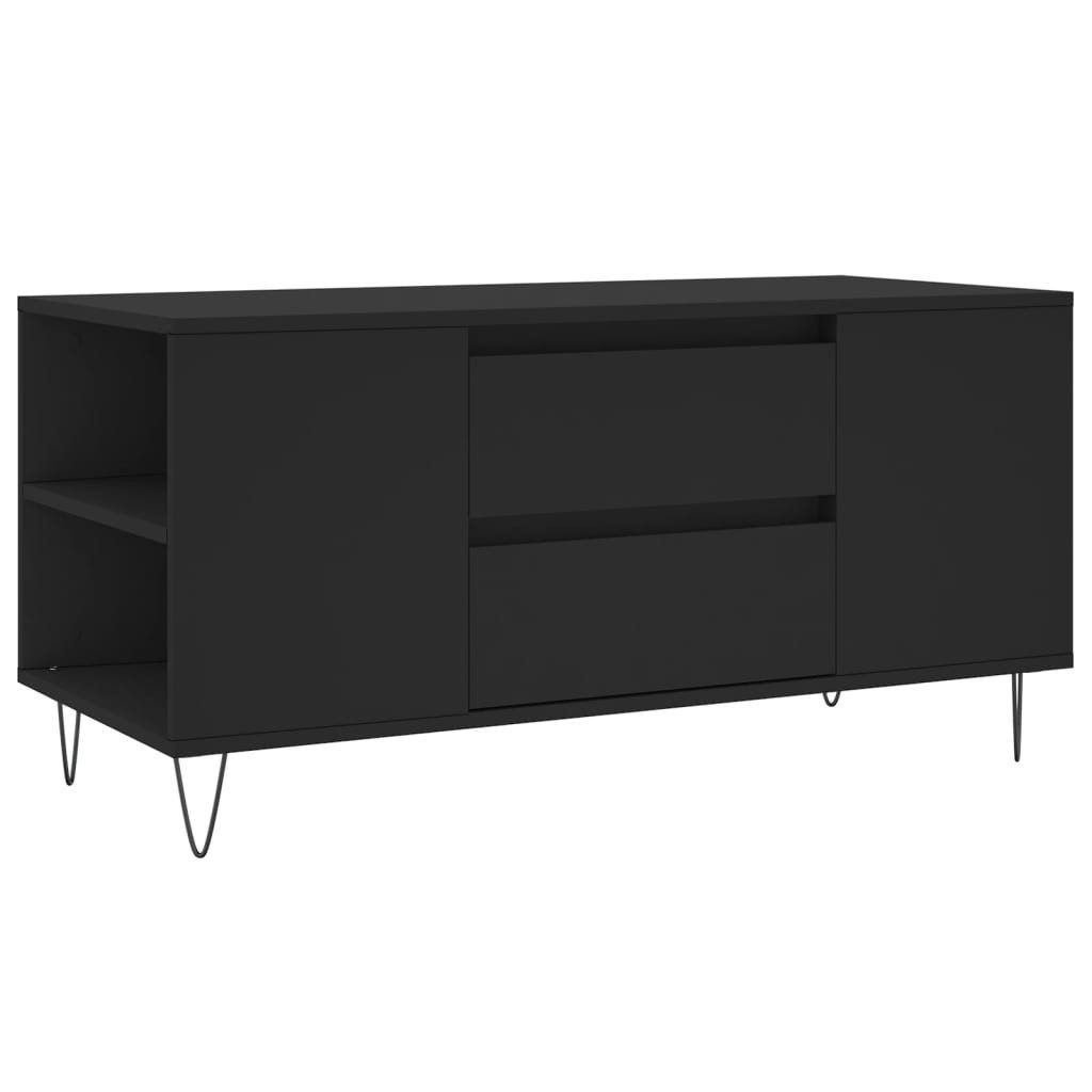 vidaXL Couchtisch Couchtisch Schwarz 102x44,5x50 cm Holzwerkstoff (1-St)