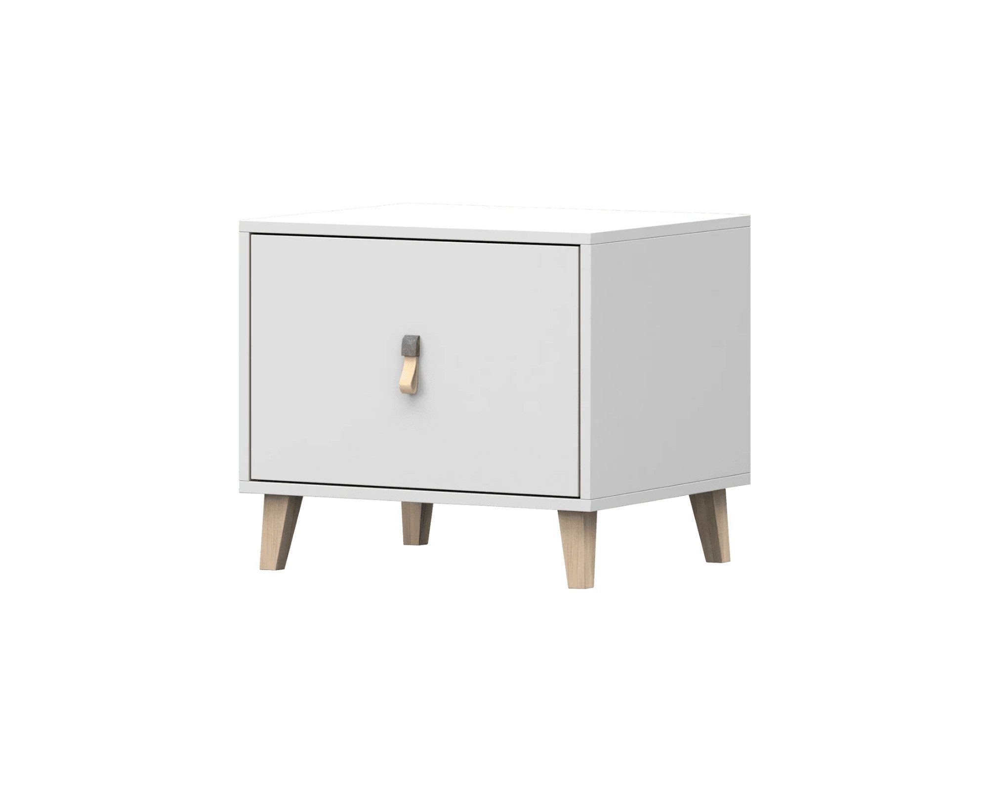Deine Möbel 24 Nachttisch FAGOT 22 Jugendzimmer Jugendmöbel in Weiß Scandi- günstig online kaufen