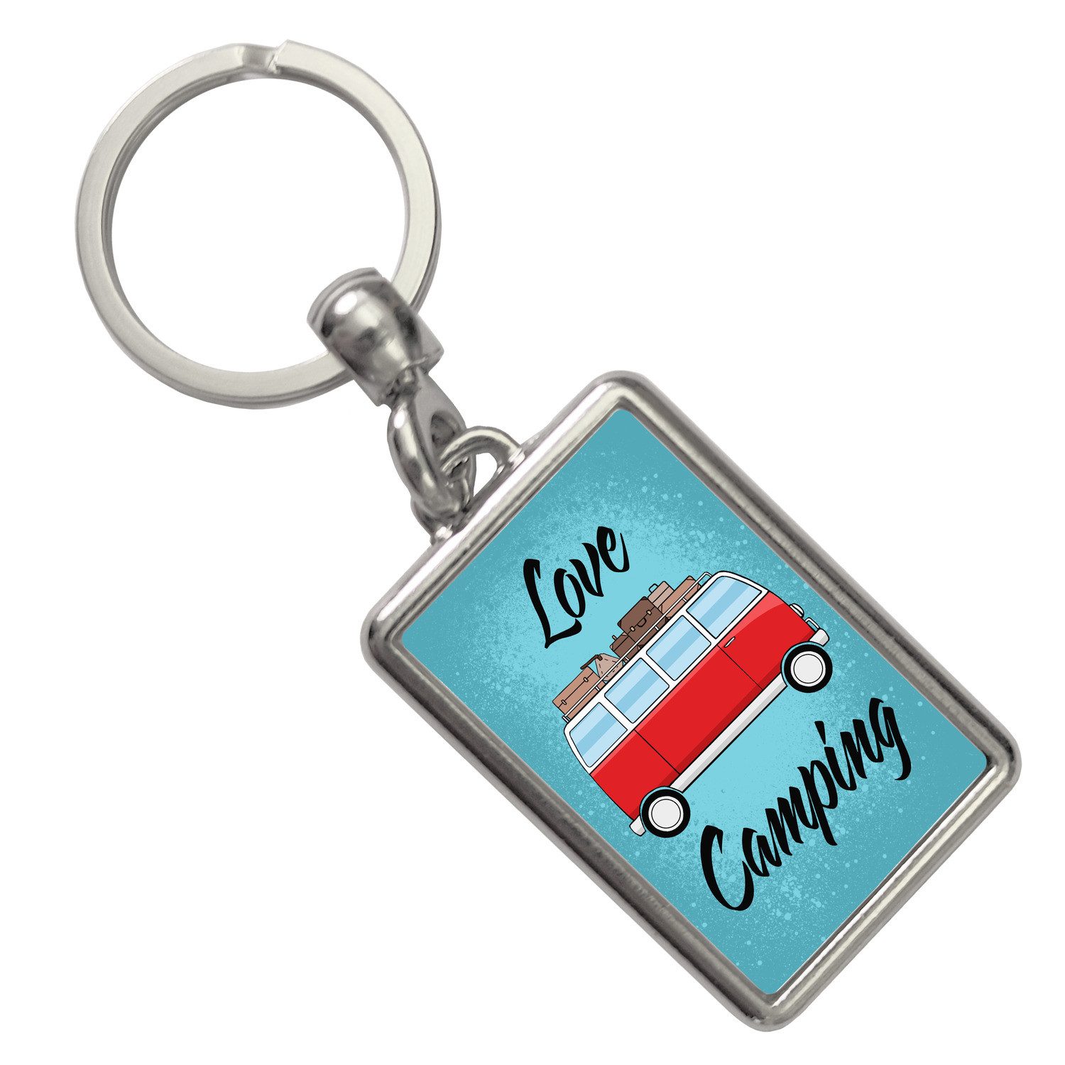 Schlüsselanhänger Love Camping Schlüsselanhänger mit Campingbus