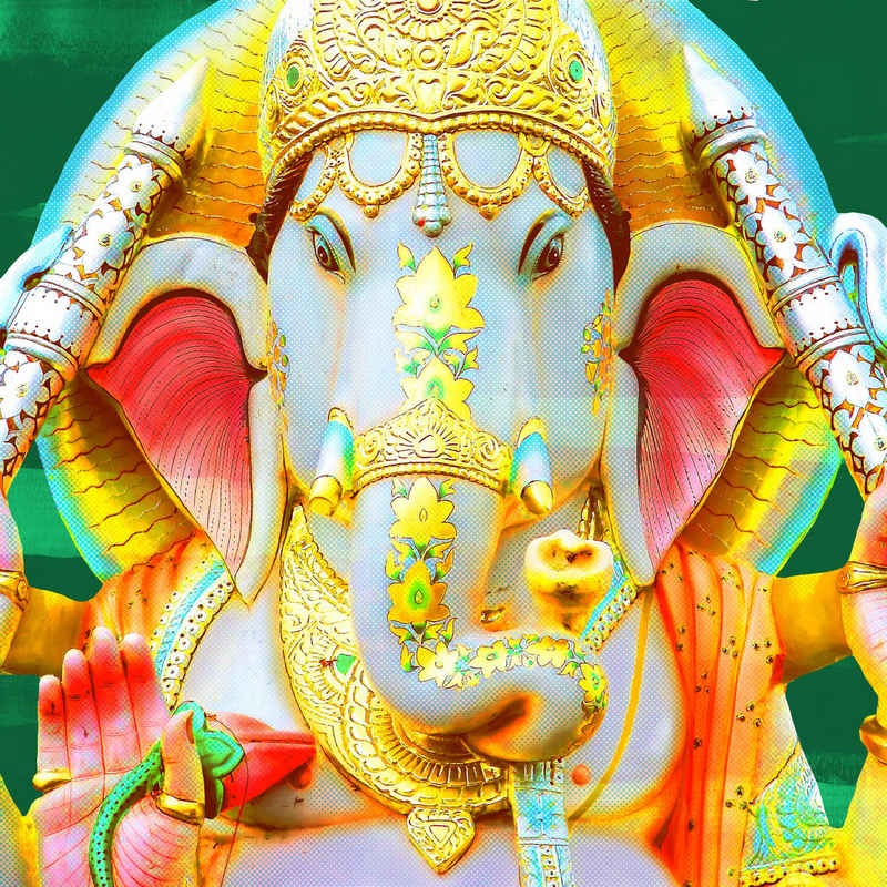 queence Acrylglasbild Elephant God - Lord Ganesha : Ganesh Chaturthi, Elefant, Elefant, Tier inkl. rückseitiger, vormontierter Aufhängung