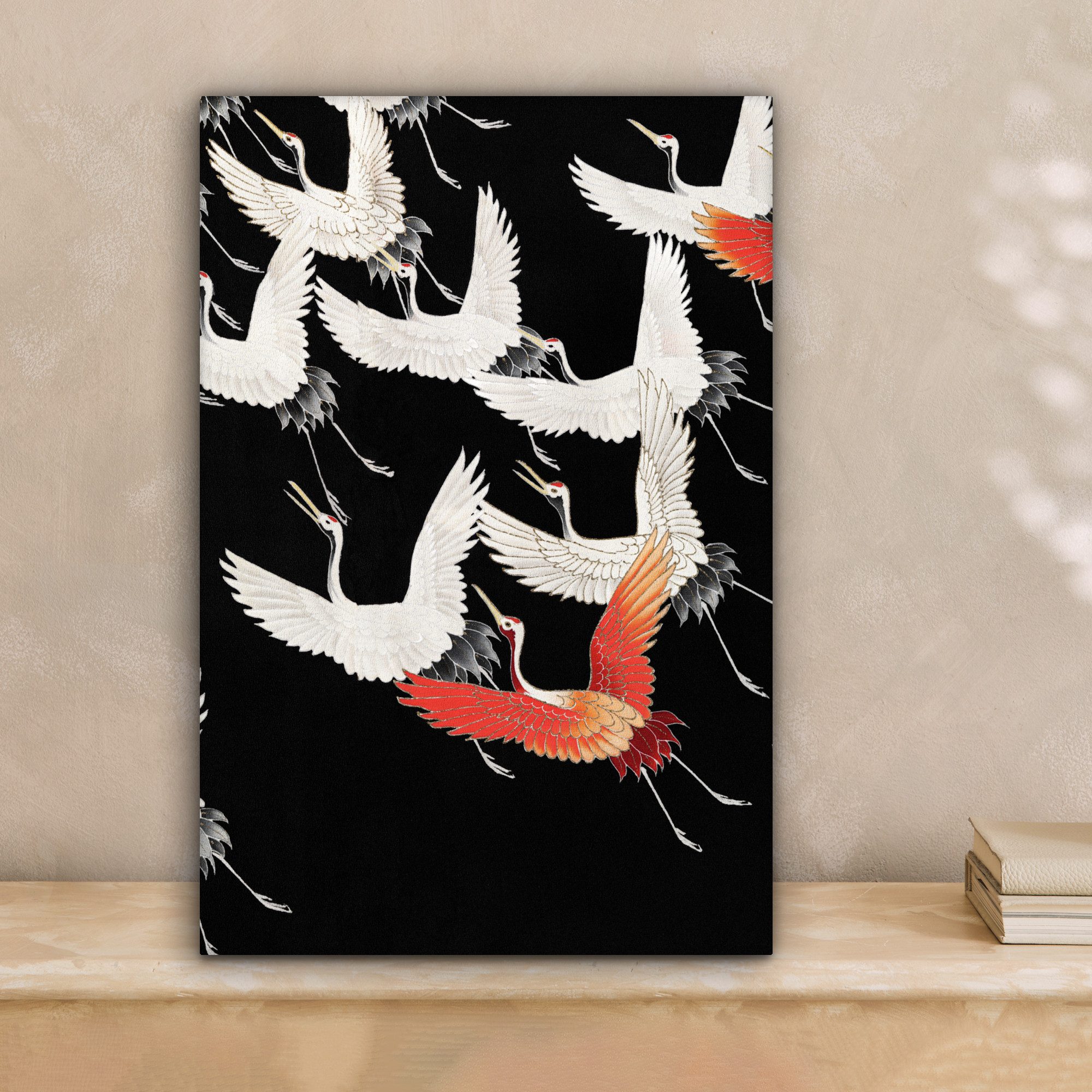 OneMillionCanvasses® Leinwandbild Skandinavisch - Kranich - günstig online kaufen