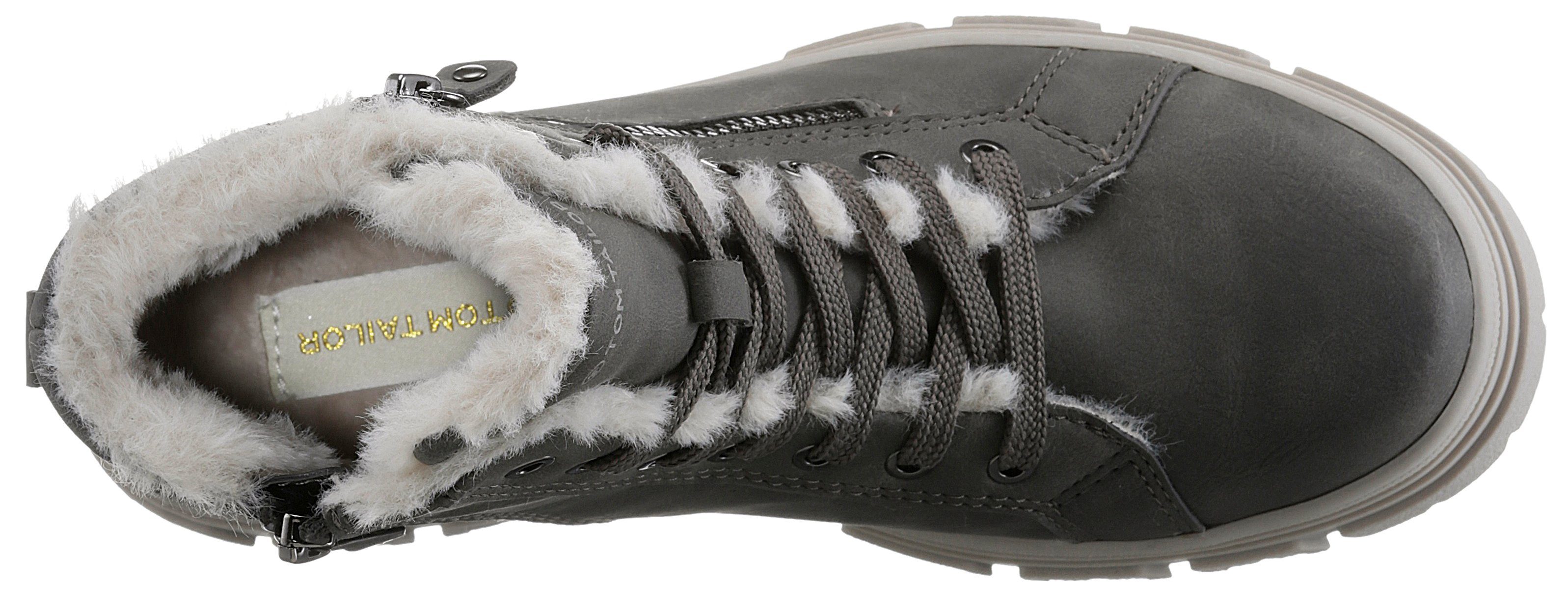 TOM TAILOR Winterboots Plateauboots, Winterboots mit Zierreißverschluss
