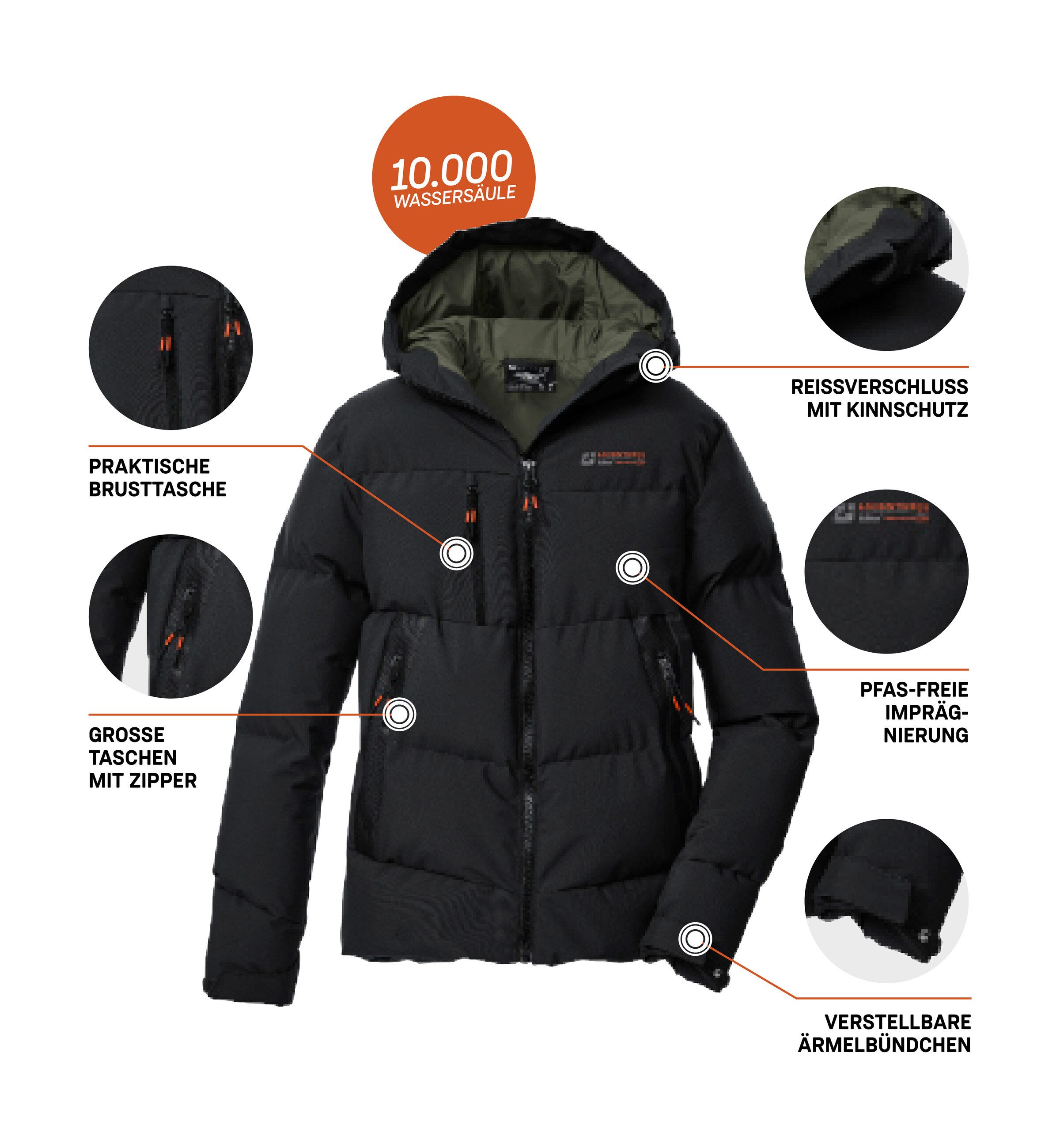 Killtec Steppjacke KOW 239 BYS QLTD JCKT Winddichte, wasserabweisende Kinderjacke mit verstellbaren Bündchen