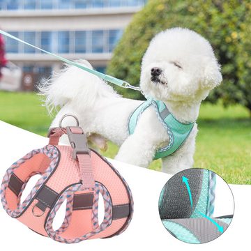 NATICY Hunde-Geschirr Reflektierendes Hundegeschirr, Atmungsaktive Hunde-Geschirr