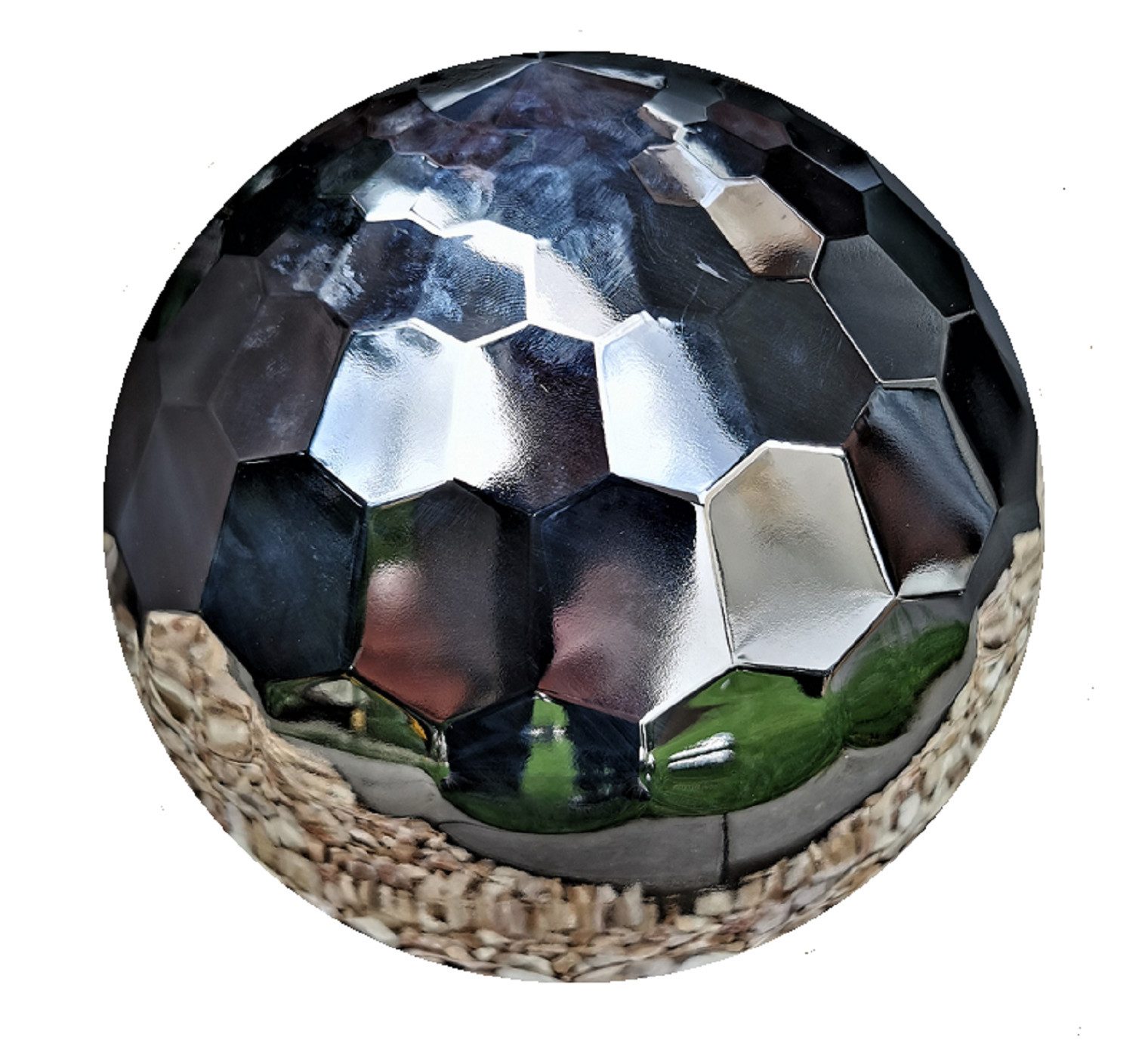 Jürgen Bocker - Gartenambiente Dekokugel Dekokugel Diamond Edelstahl poliert Kugel Dekorationskugel Gartenkugel