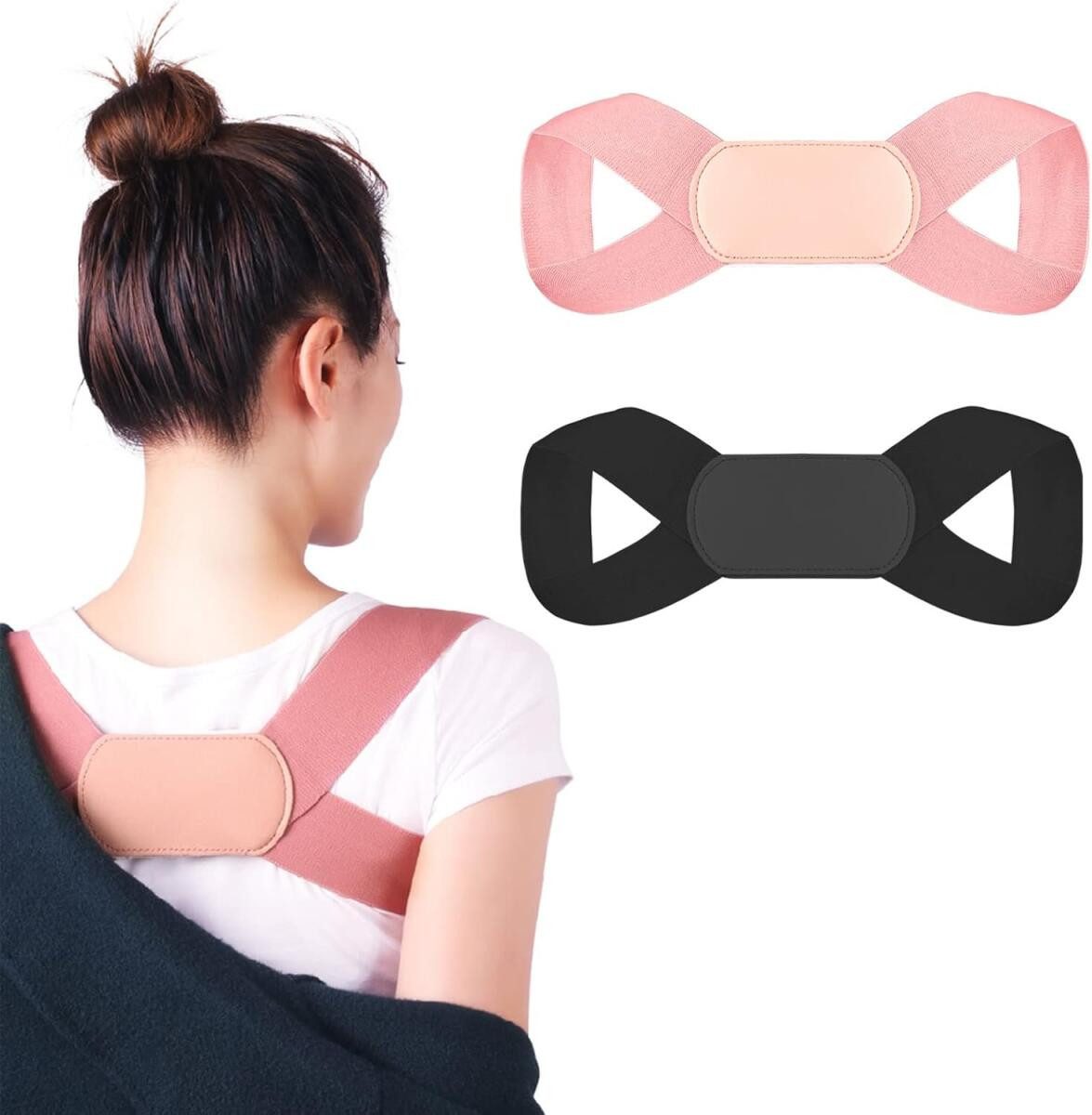 FELIXLEO Rückenbandage 2 Stück Rücken Geradehalter Einstellbar Haltungskorrektur Damen Herren (2-tlg)