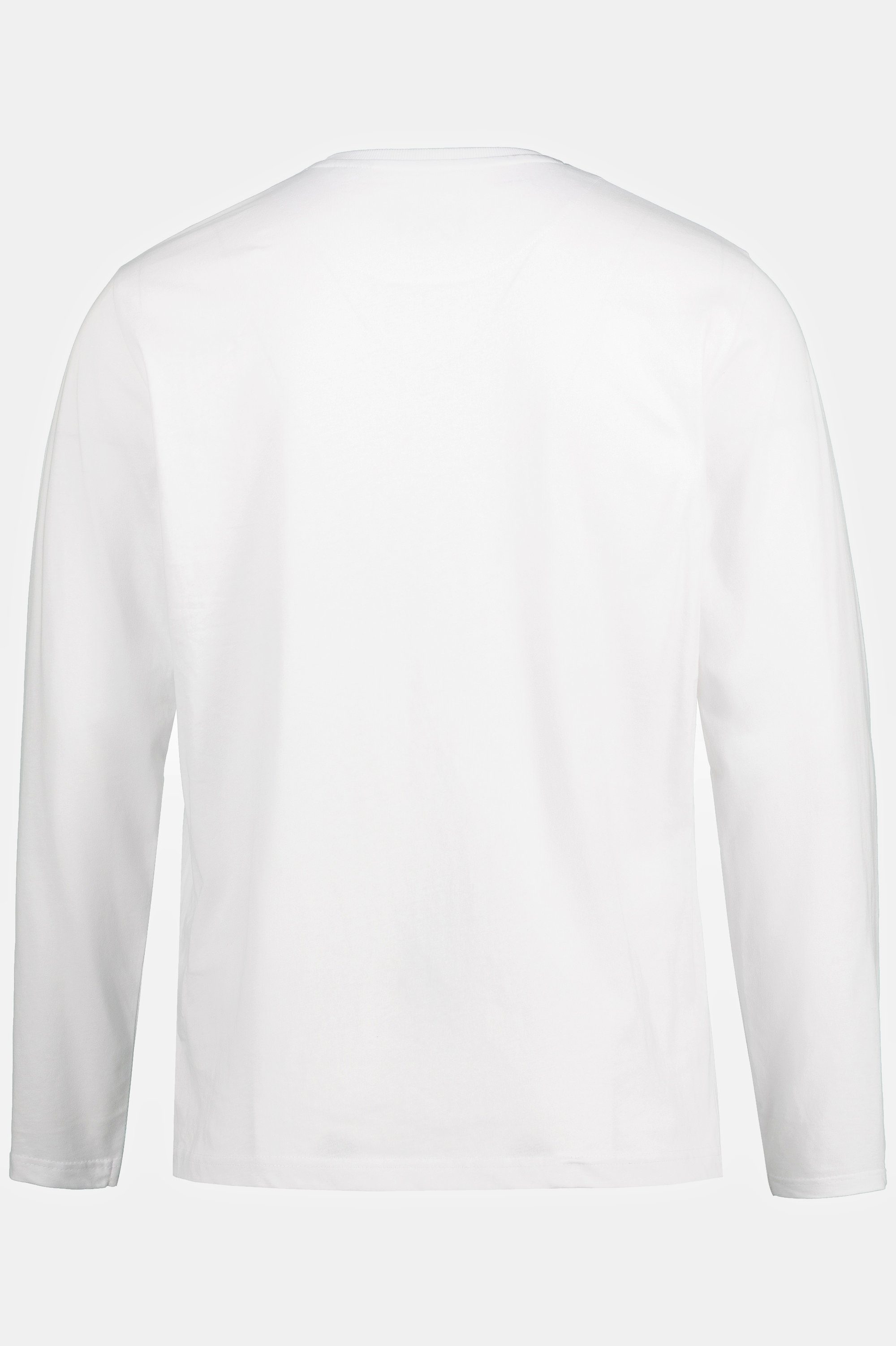 T-Shirt Langarm Langarmshirt V-Ausschnitt 8 bis XL Basic JP1880 schneeweiß