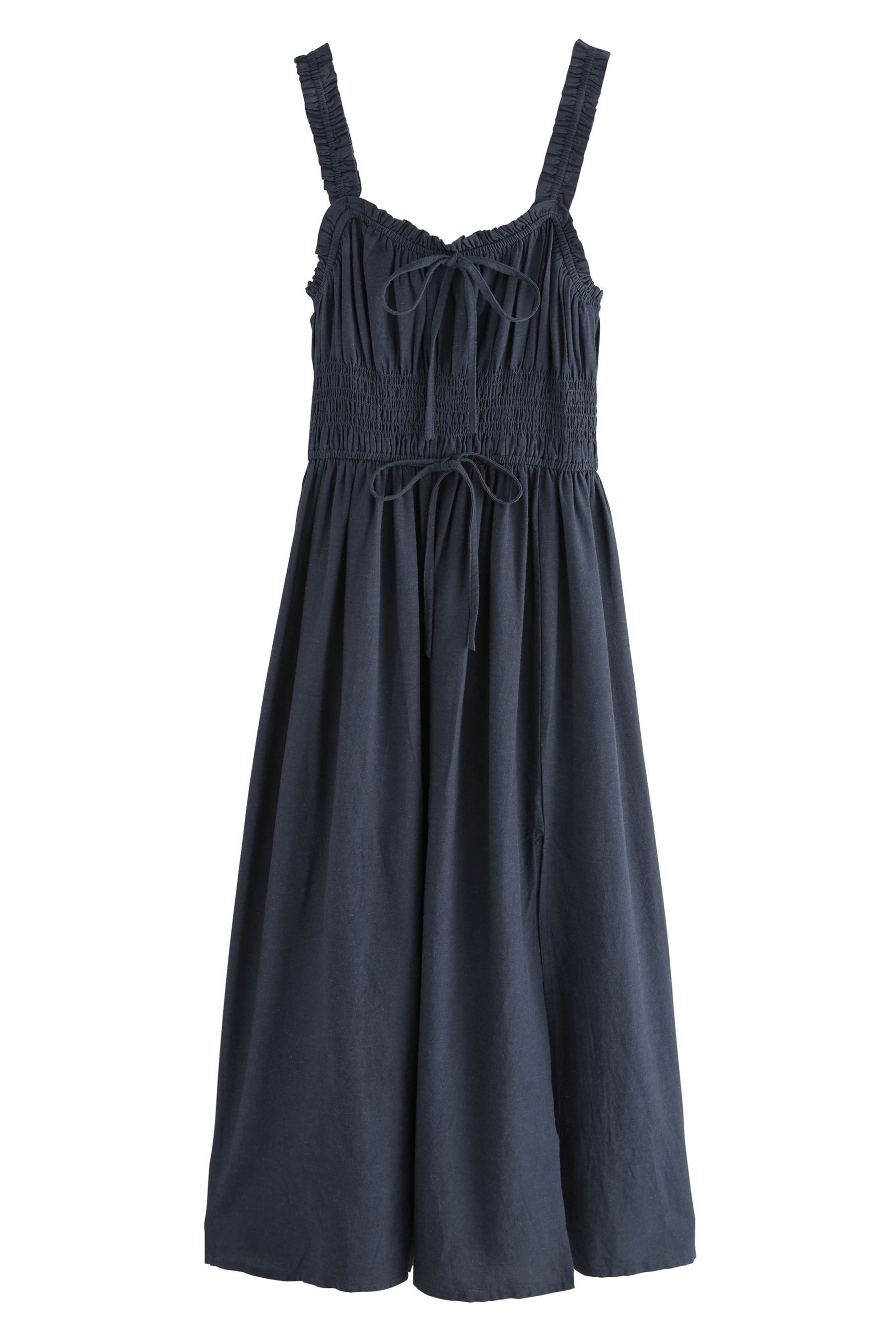 Next Midikleid Mittellanges Kleid mit Bindedetail günstig online kaufen