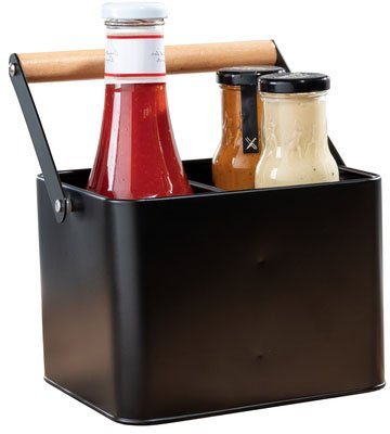 WENKO Organizer Modell Baco, robuster Tragekorb, ideal zur Aufbewahrung von Ketchup und Grillsaucen
