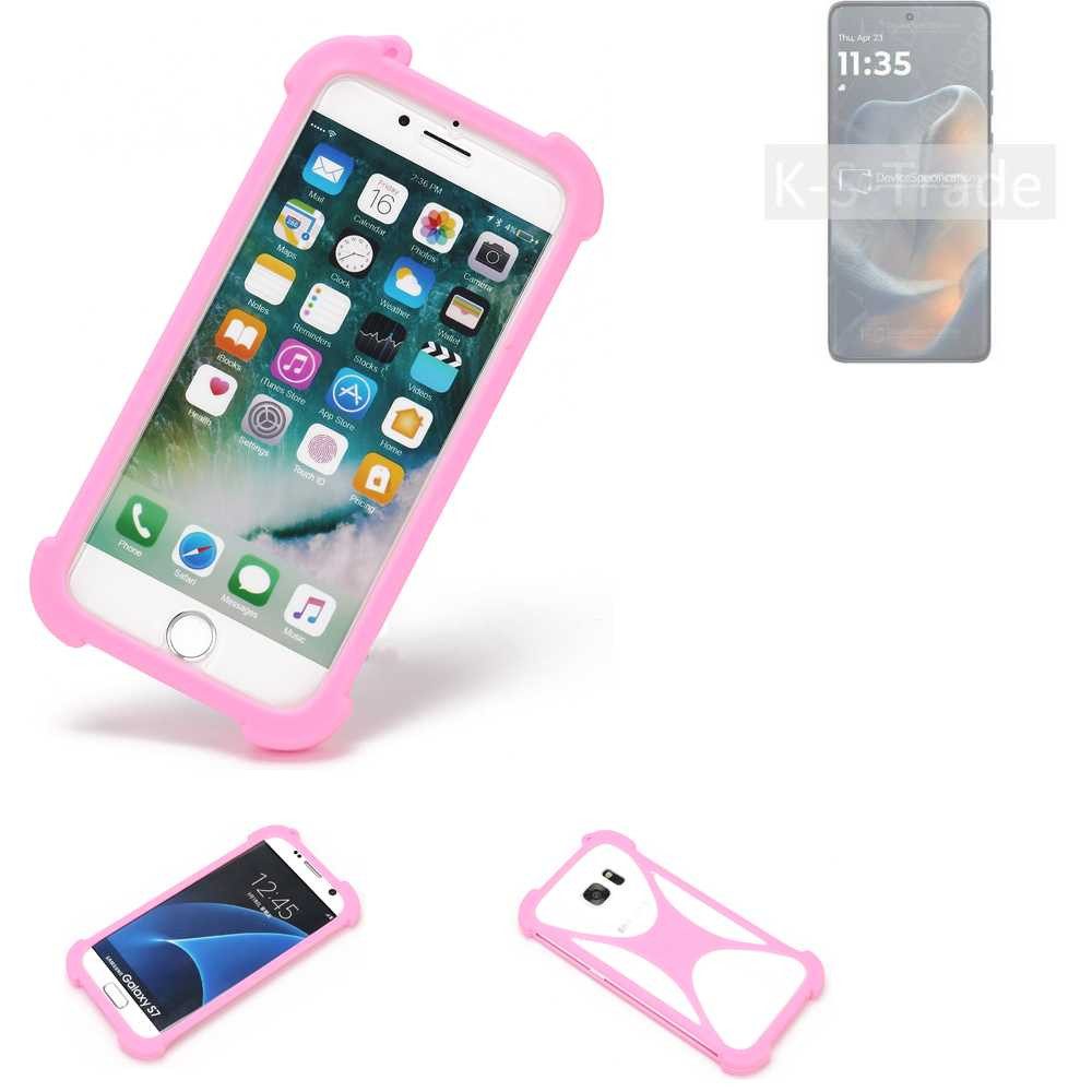 K-S-Trade Handyhülle für Motorola Edge 60, Handy Hülle Schutz Hülle Bumper Silikon Schutz Hülle Cover Case