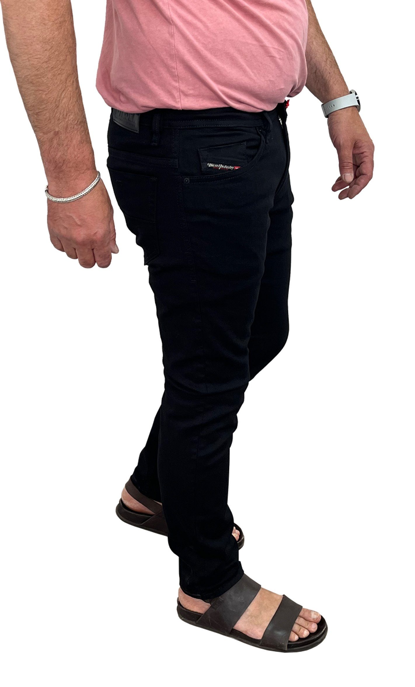 Slim-Fit Uni, Slim-fit-Jeans Herren Basic, - Diesel 0688H Diesel THOMMER Jeans