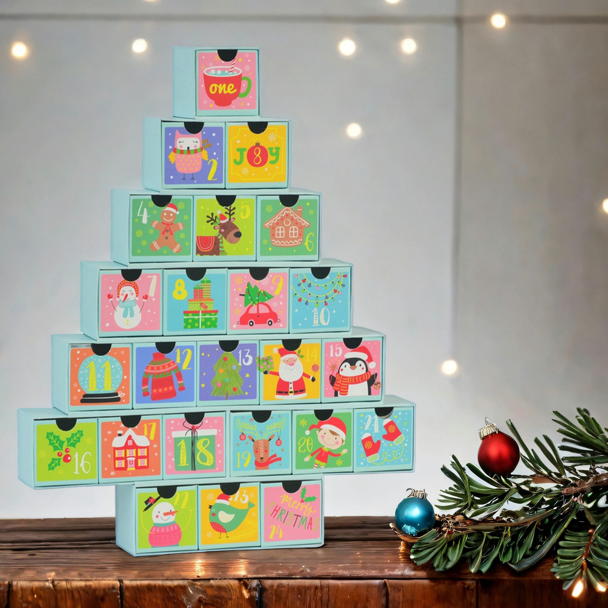 INtrenDU Адвент-календарь своими руками Календари zum Befüllen für Kinder Weihnachtskalender