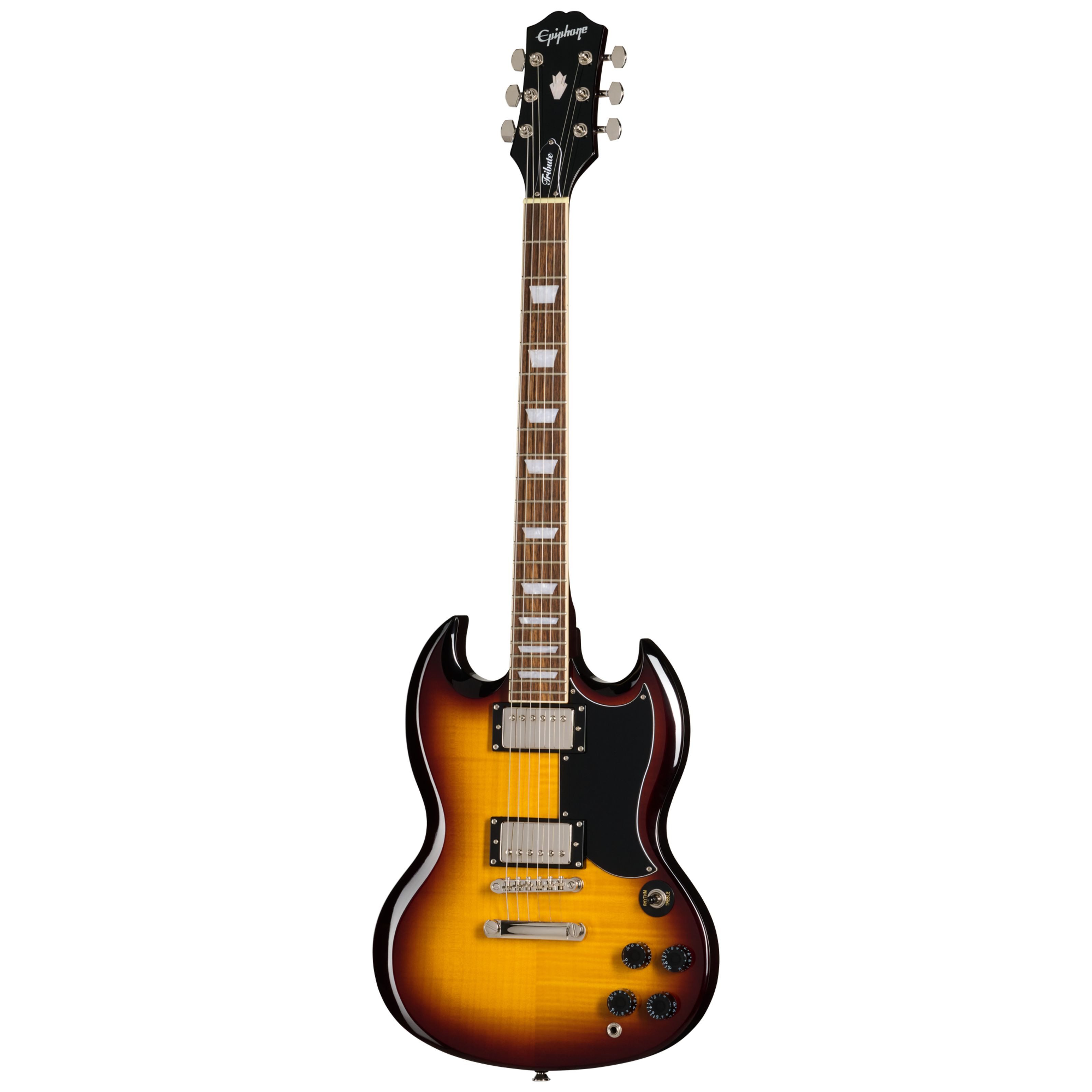 Epiphone E-Gitarre, E-Gitarren, Double Cut Modelle, SG Tribute Plus Vintage Sunburst - Double Cut Modelle