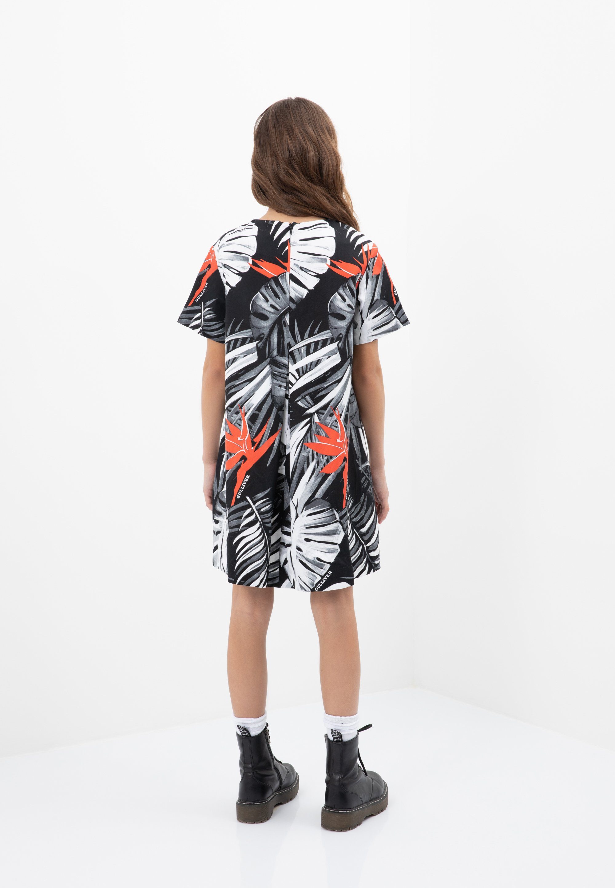 Gulliver Jerseykleid mit floralem Allover-Print, Mädchen Shirtkleid Stylishes von für Gulliver