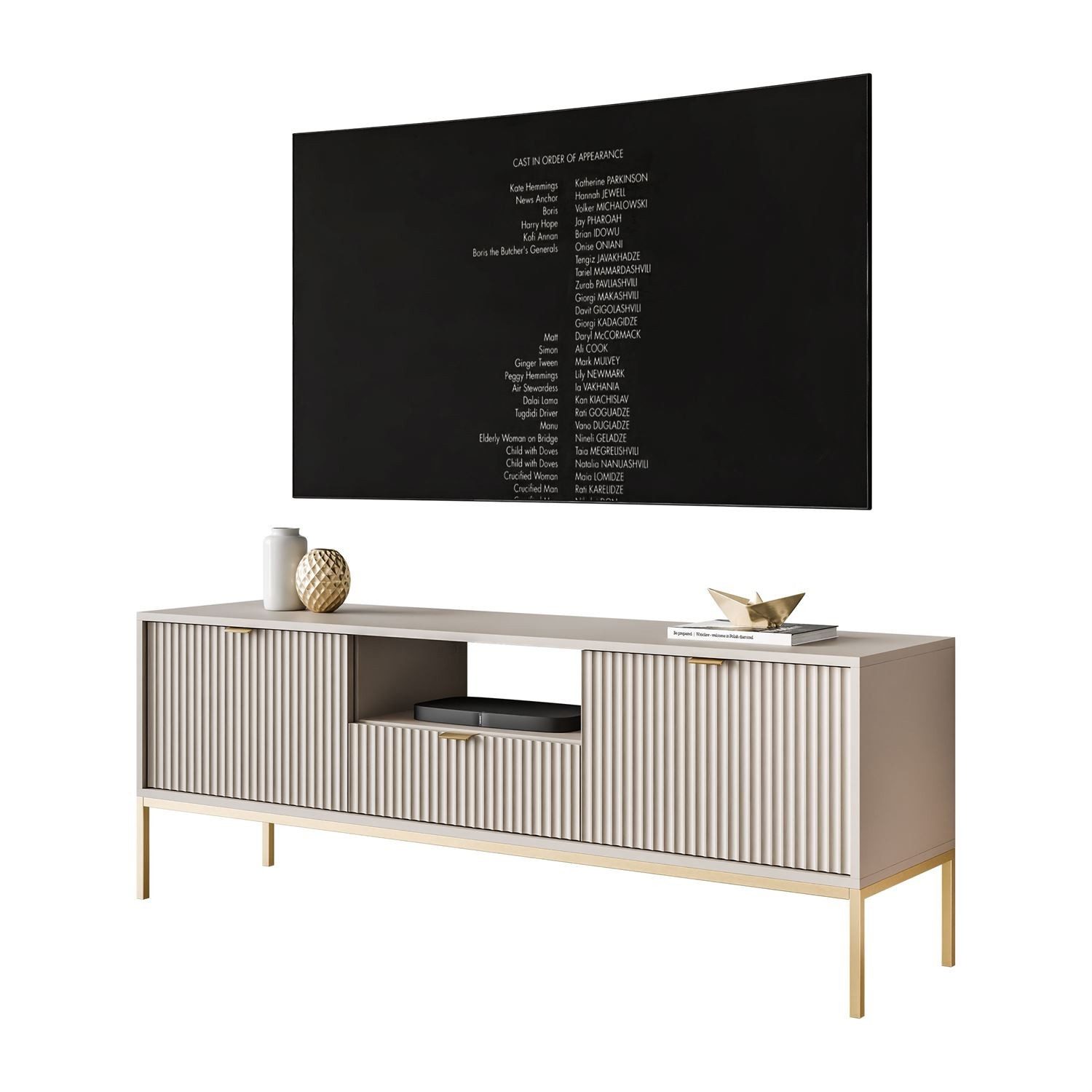 Lookway TV-Schrank für Fernseher CORTADO GOLD RTV154 154x39x56 cm