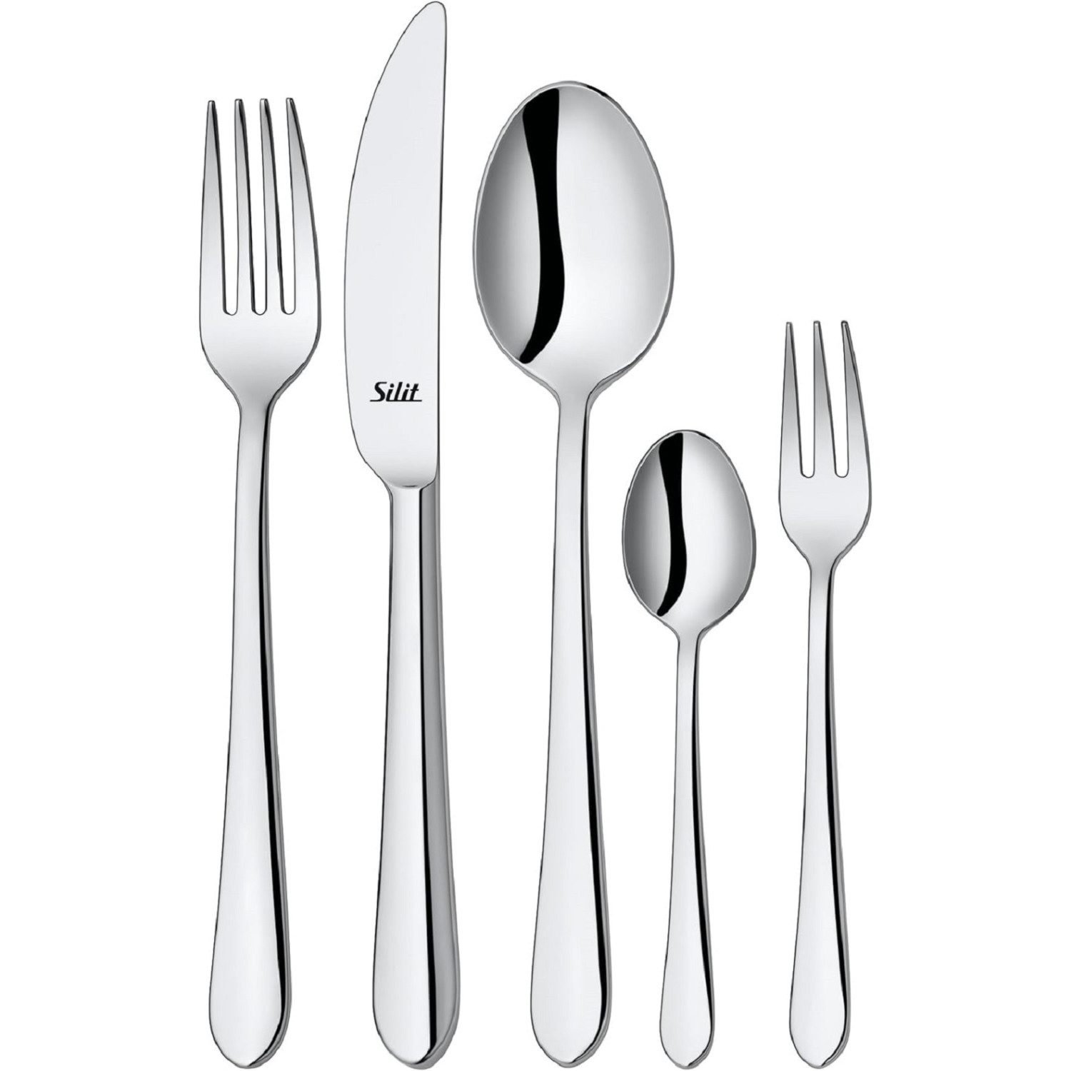 Silit Besteck-Set Silit Midi Besteck Set 6 Personen, 30-teilig (30-tlg), 6 Personen, Edelstahl