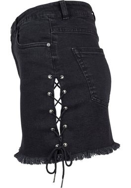 URBAN CLASSICS Jerseyrock Urban Classics Damen Ladies Denim Lace Up Skirt (1-tlg)