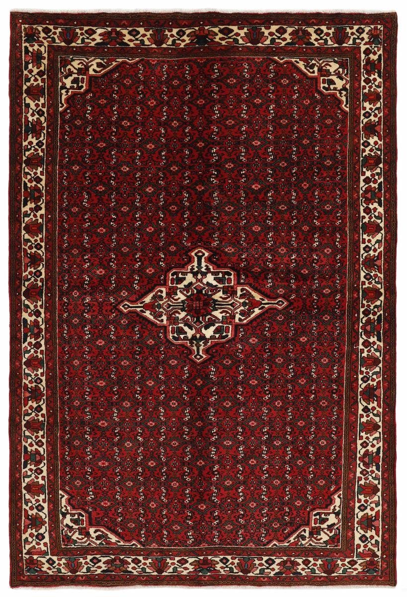 Orientteppich Hosseinabad 195x289 Handgeknüpfter Orientteppich / Perserteppich, Nain Trading, rechteckig, Höhe: 12 mm