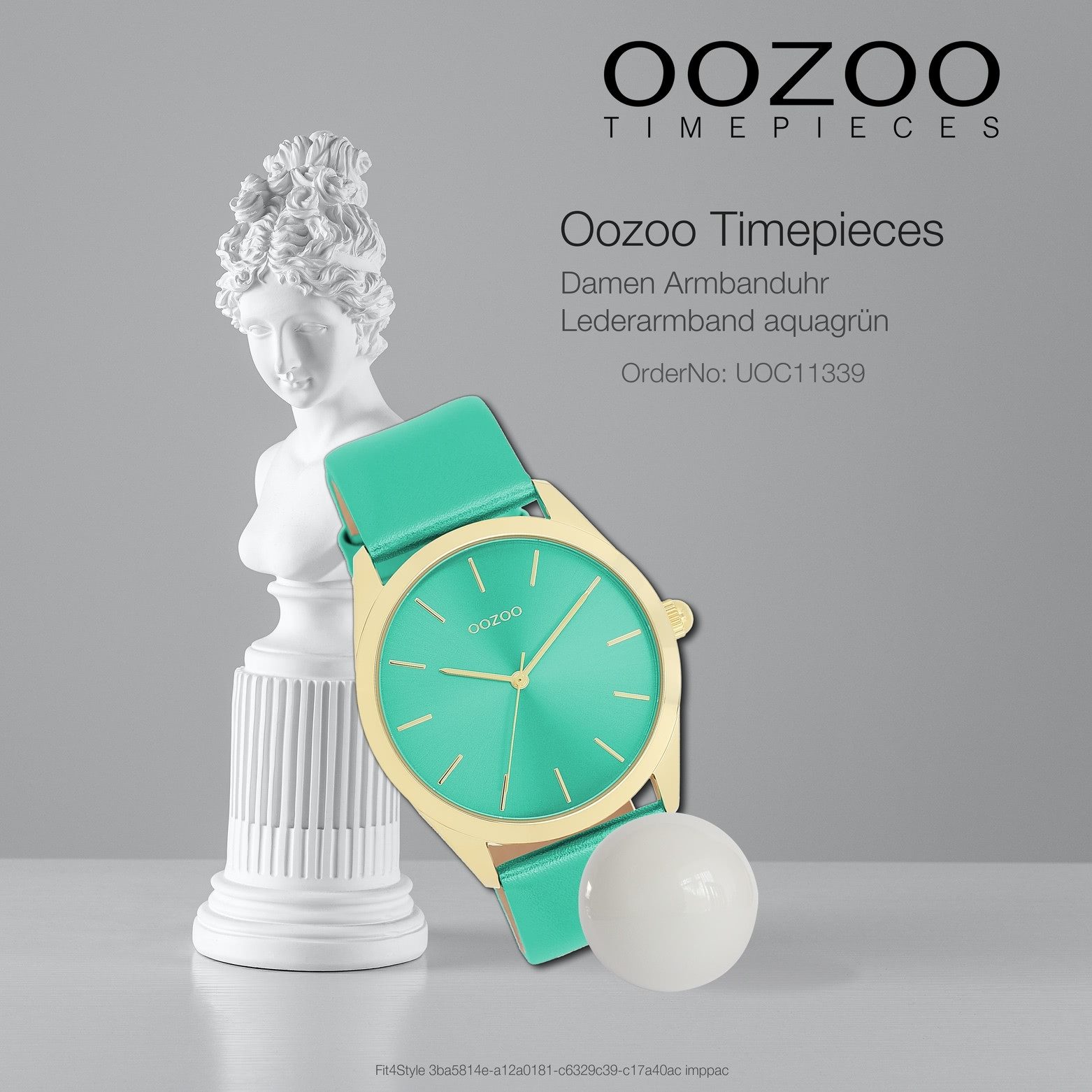 OOZOO Quarzuhr Oozoo Damen Armbanduhr Timepieces Analog, (Analoguhr), Damenuhr rund, groß (ca. 40mm) Lederarmband, Fashion-Style