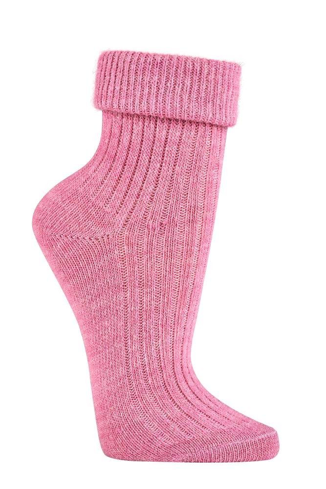Umschlagsocken farbenfrohe bunte Wollsocken mit 100% Wolle Natur pur
