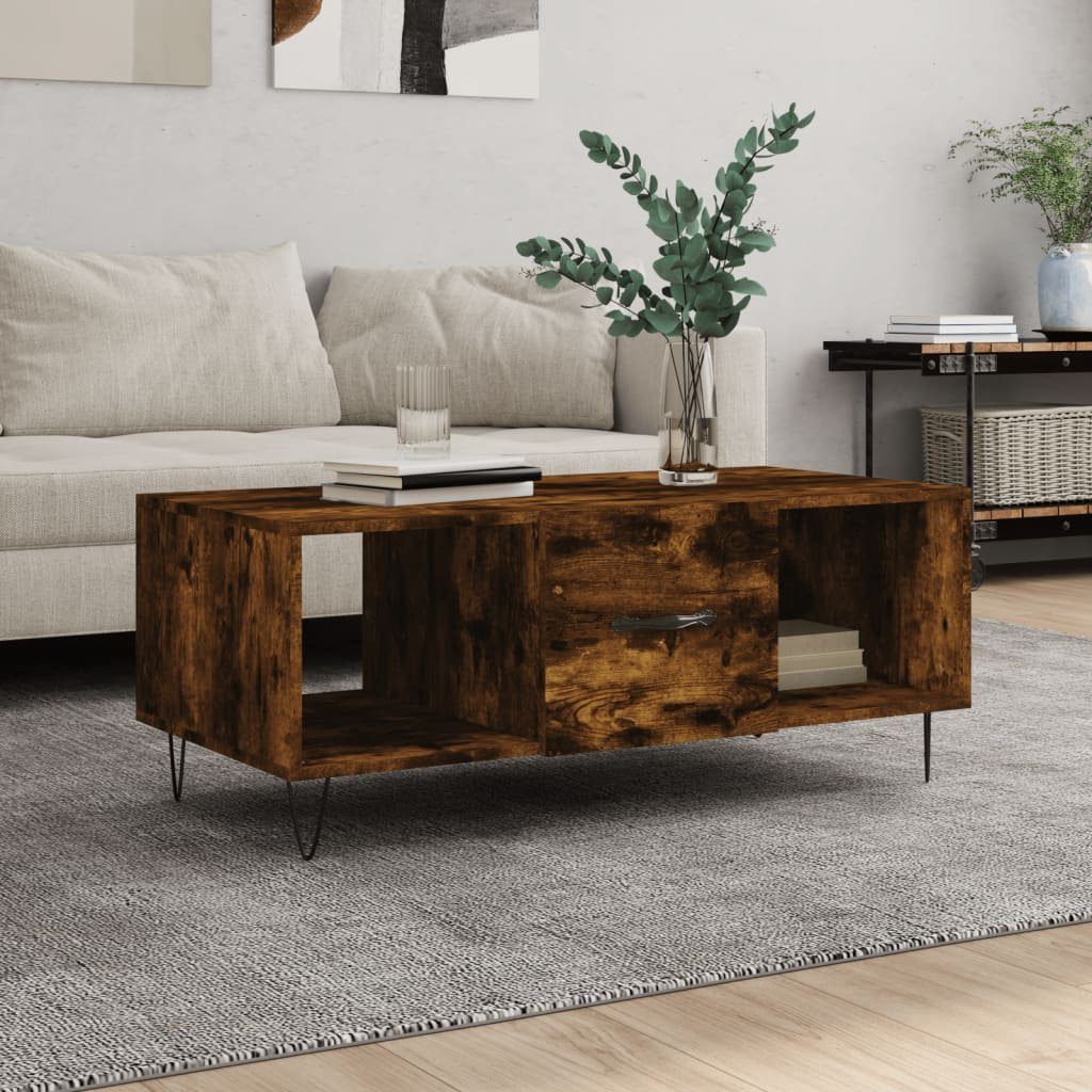 vidaXL Couchtisch Couchtisch Räuchereiche 102x50x40 cm Holzwerkstoff (1-St) Räuchereiche | Räuchereiche