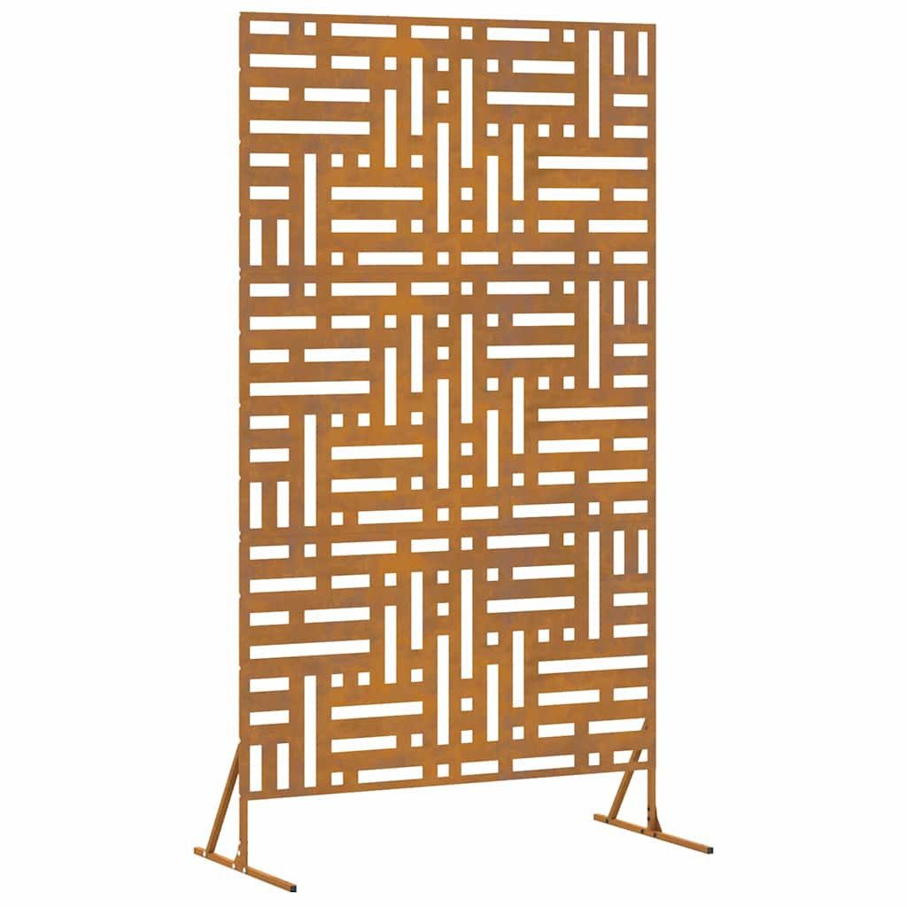 vidaXL Gartenzaun Sichtschutz Grau Stahl, (1-St) günstig online kaufen