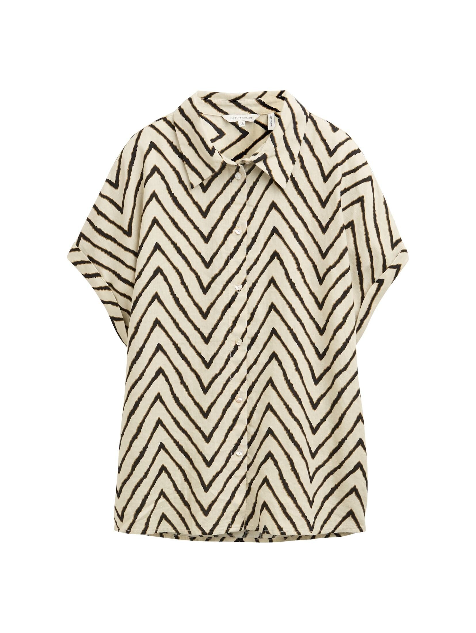 TOM TAILOR Kurzarmbluse Loose Fit Bluse günstig online kaufen